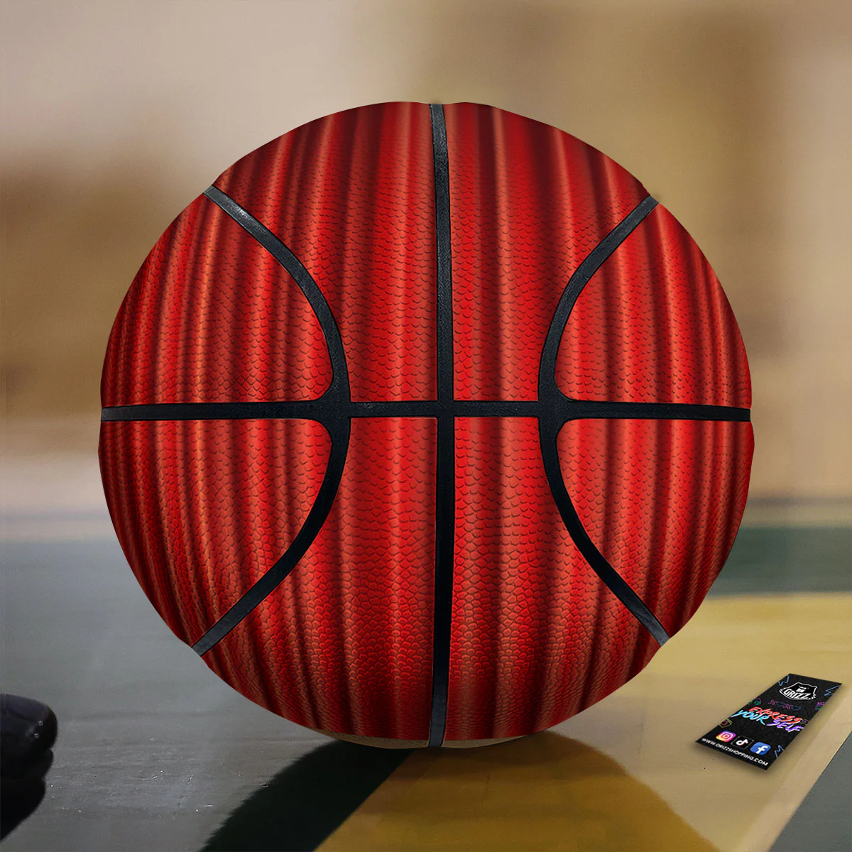 Theater Red Curtain Print Basketball