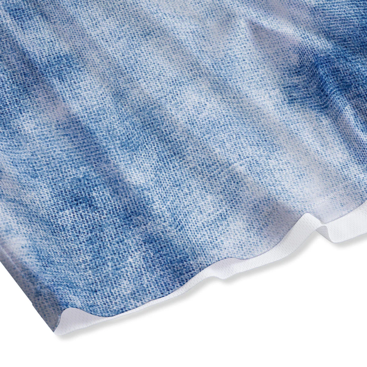 Tie Dye Blue Print Mesh Shorts - Image 4