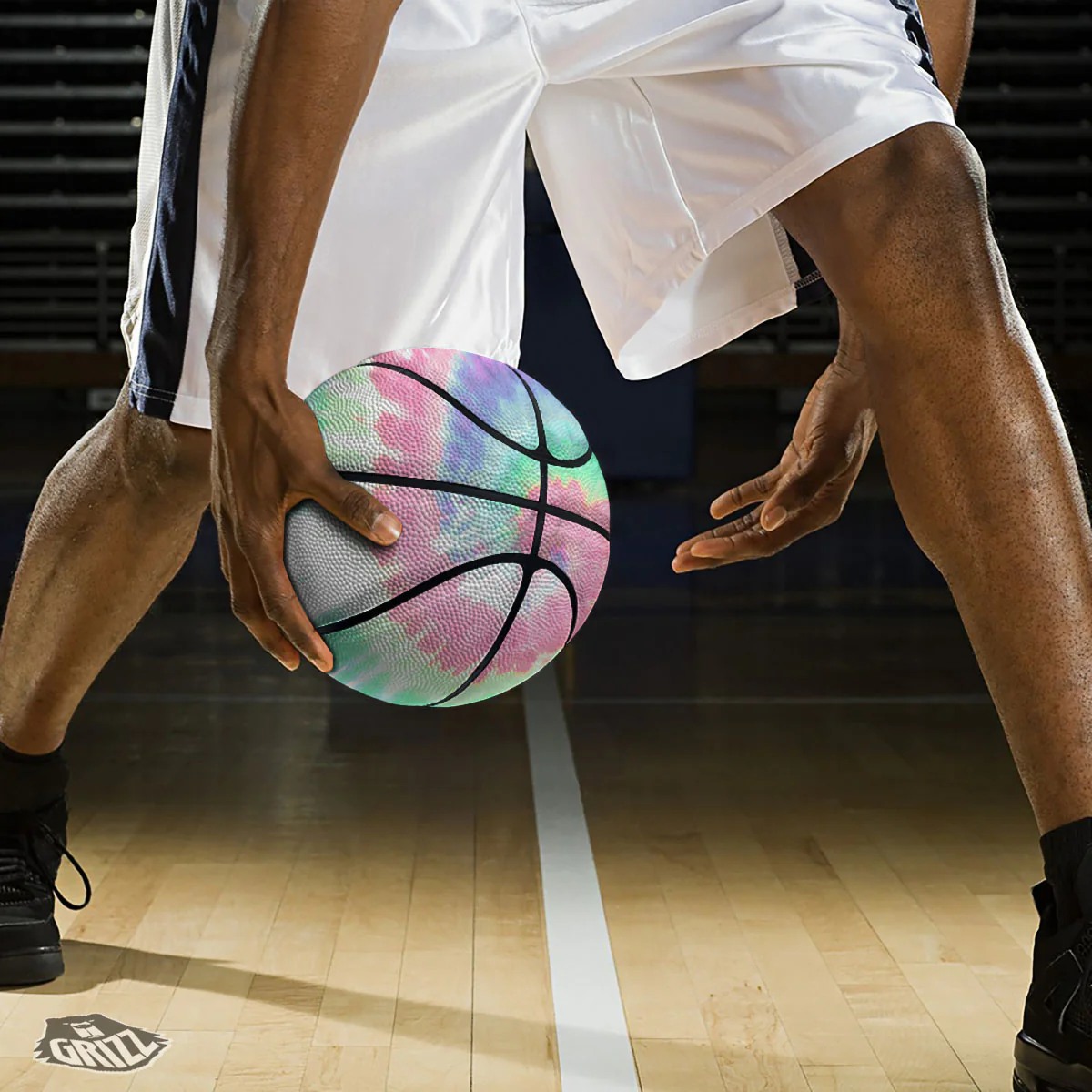 Tie Dye Pastel Print Basketball - Image 3