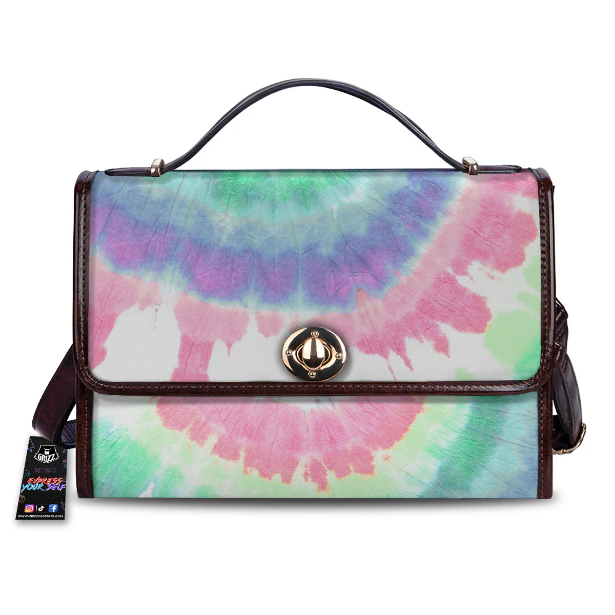 Tie Dye Pastel Print Women's Satchel Bag