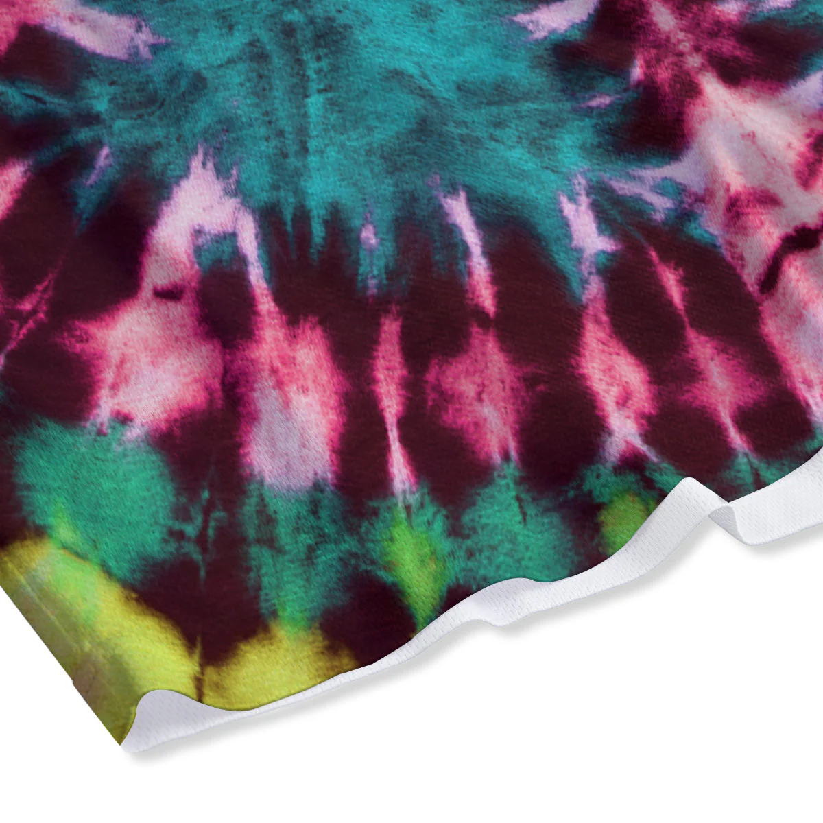 Tie Dye Peace Sign Print Mesh Shorts - Image 4