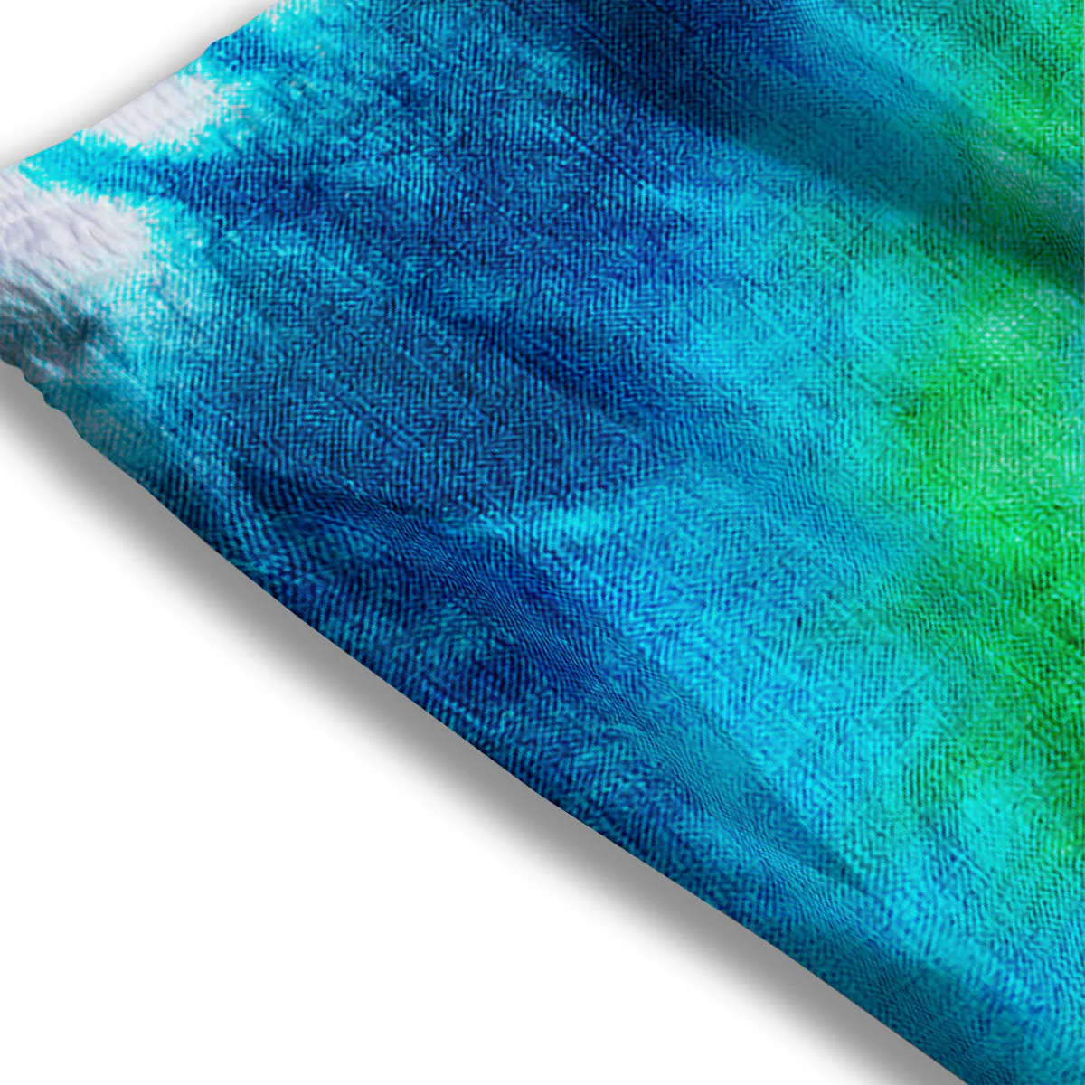 Tie Dye Spiral Print Mesh Shorts - Image 3