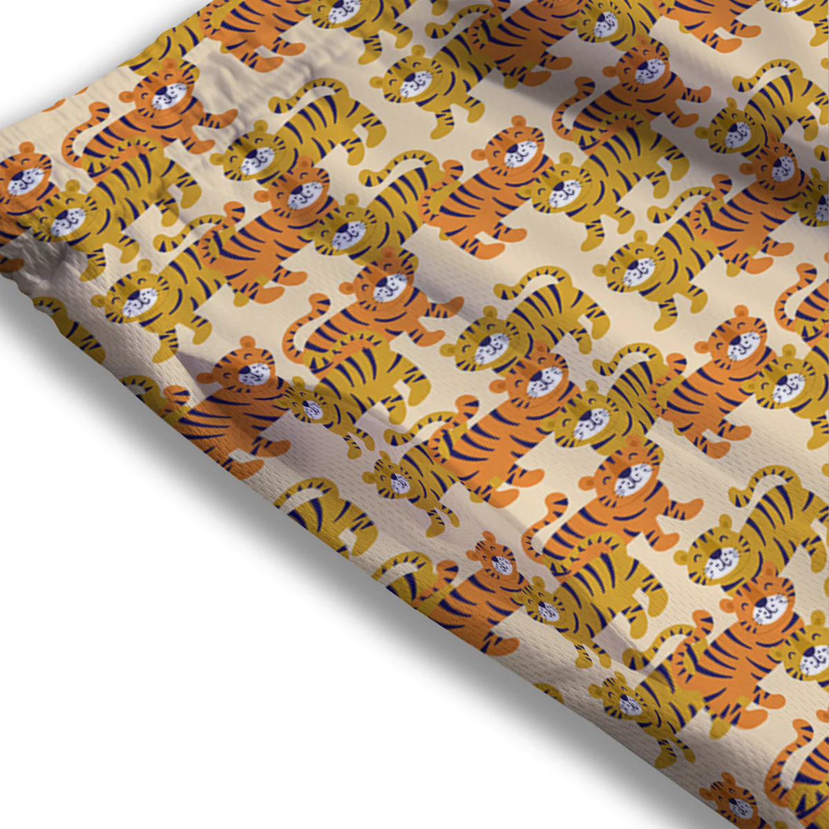 Tiger Cute Print Pattern Mesh Shorts - Image 3