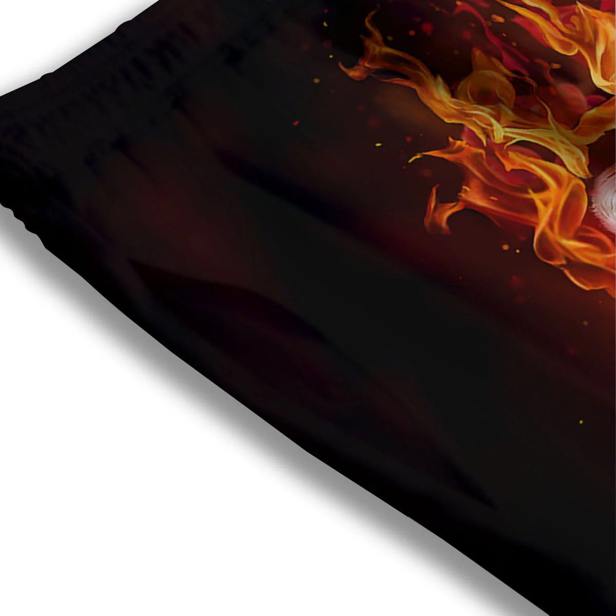 Tiger Flame Print Mesh Shorts - Image 3
