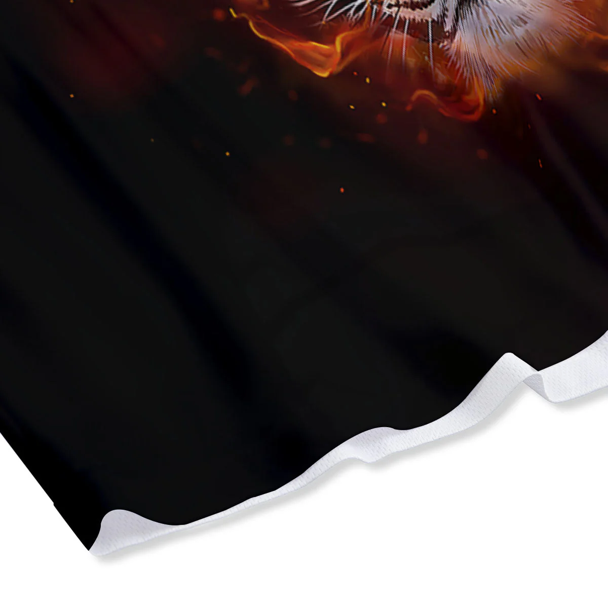 Tiger Flame Print Mesh Shorts - Image 4