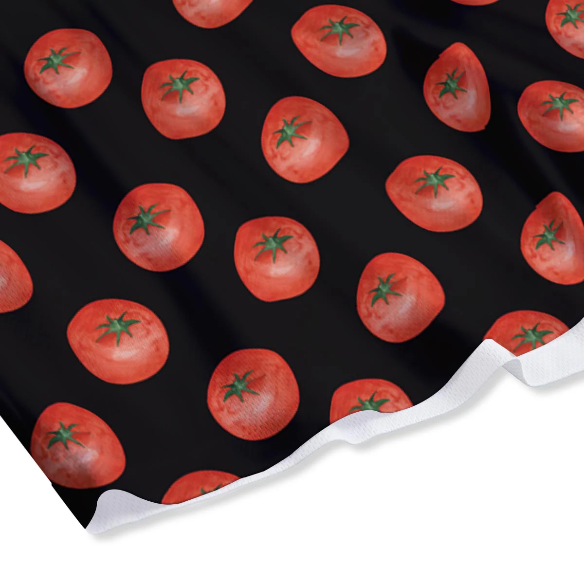 Tomatoes Red Ripe Print Pattern Mesh Shorts - Image 4