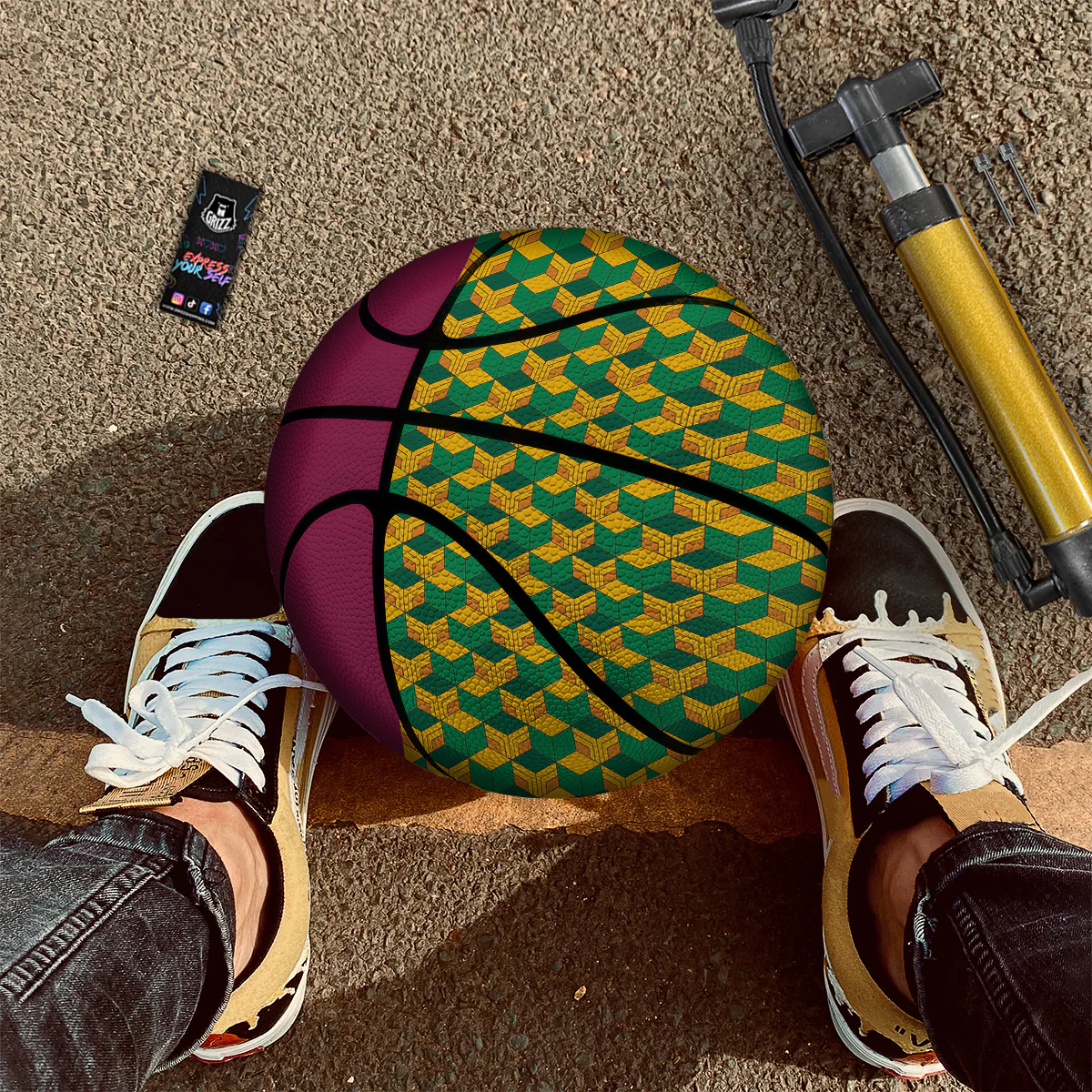 Tomioka Print Pattern Basketball - Image 3
