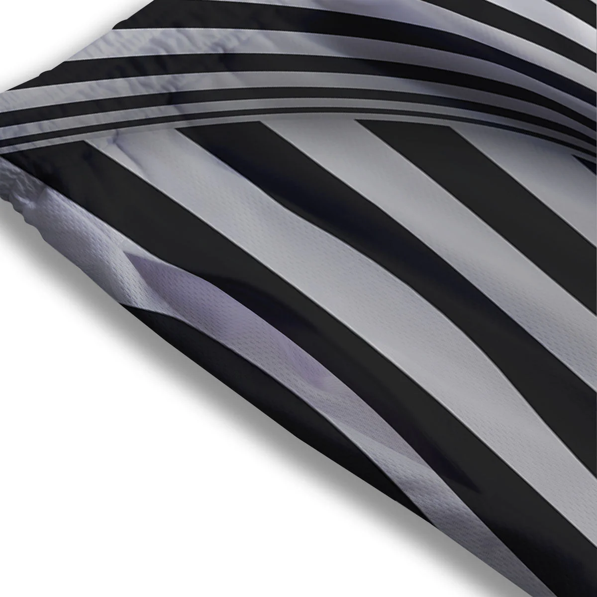 Torus Illusion White And Black Print Mesh Shorts - Image 3