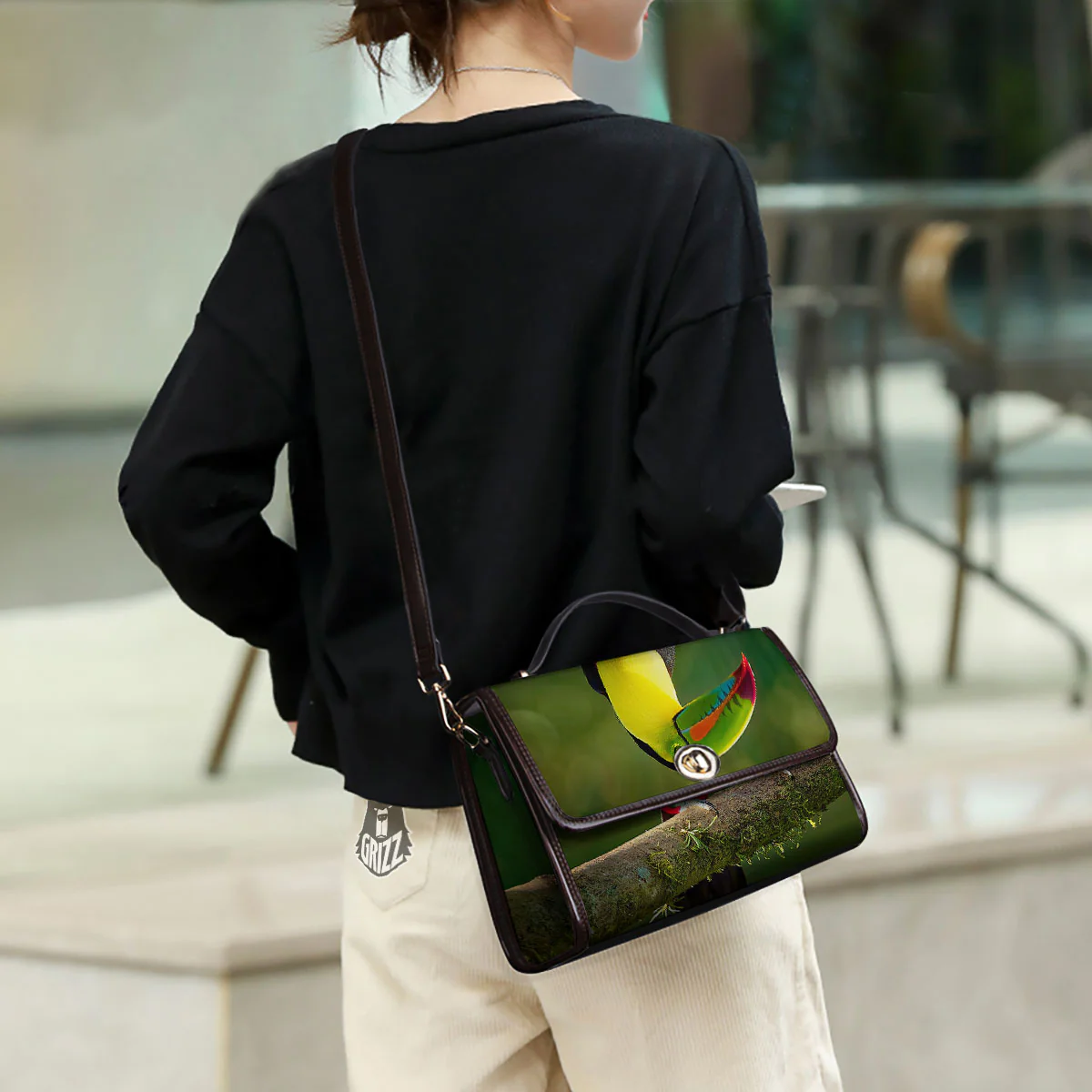 Toucan Tropical Toco Print Women's Satchel Bag - Image 3