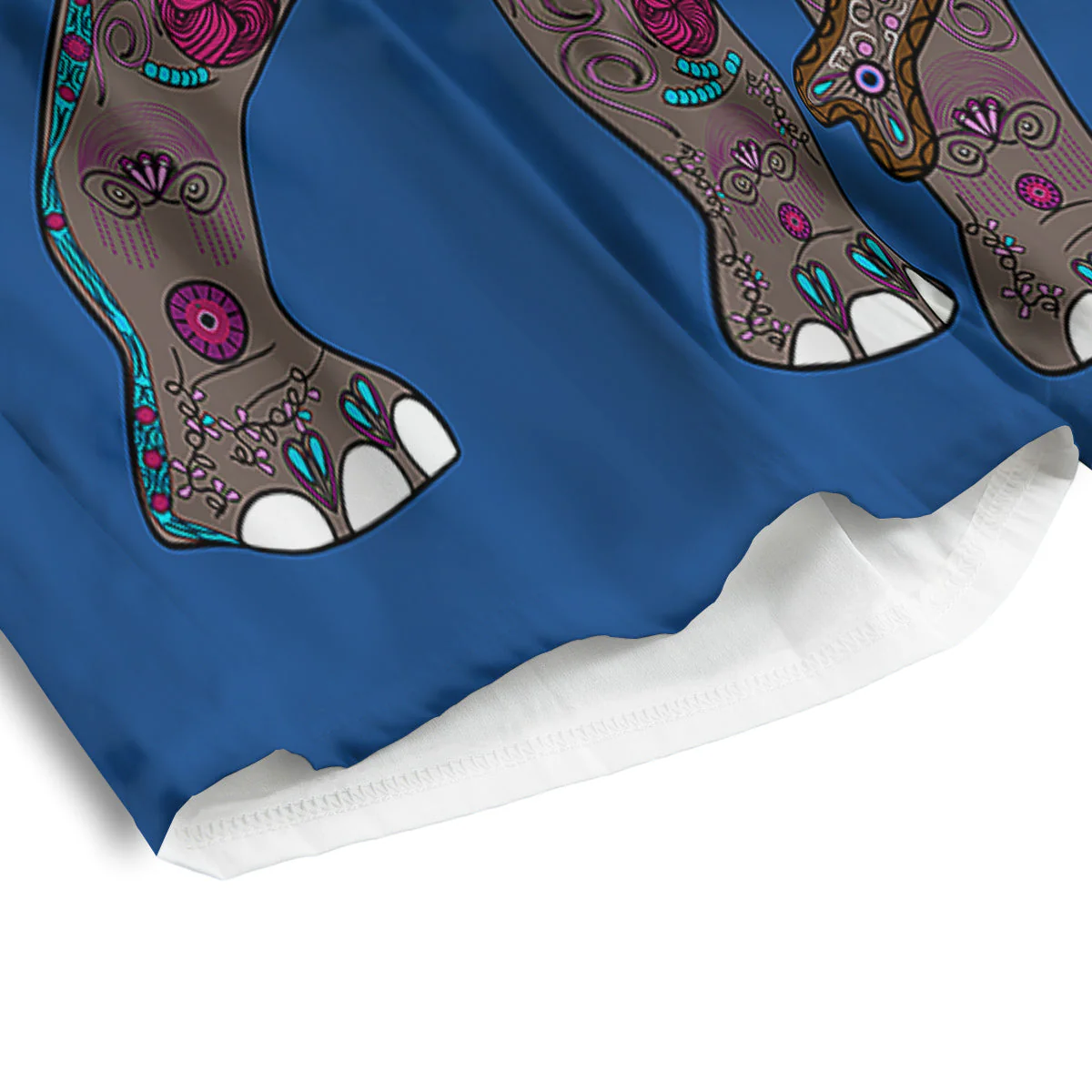 Tribal Elephant Indian Cute Print Men's Athletic Shorts - Image 4