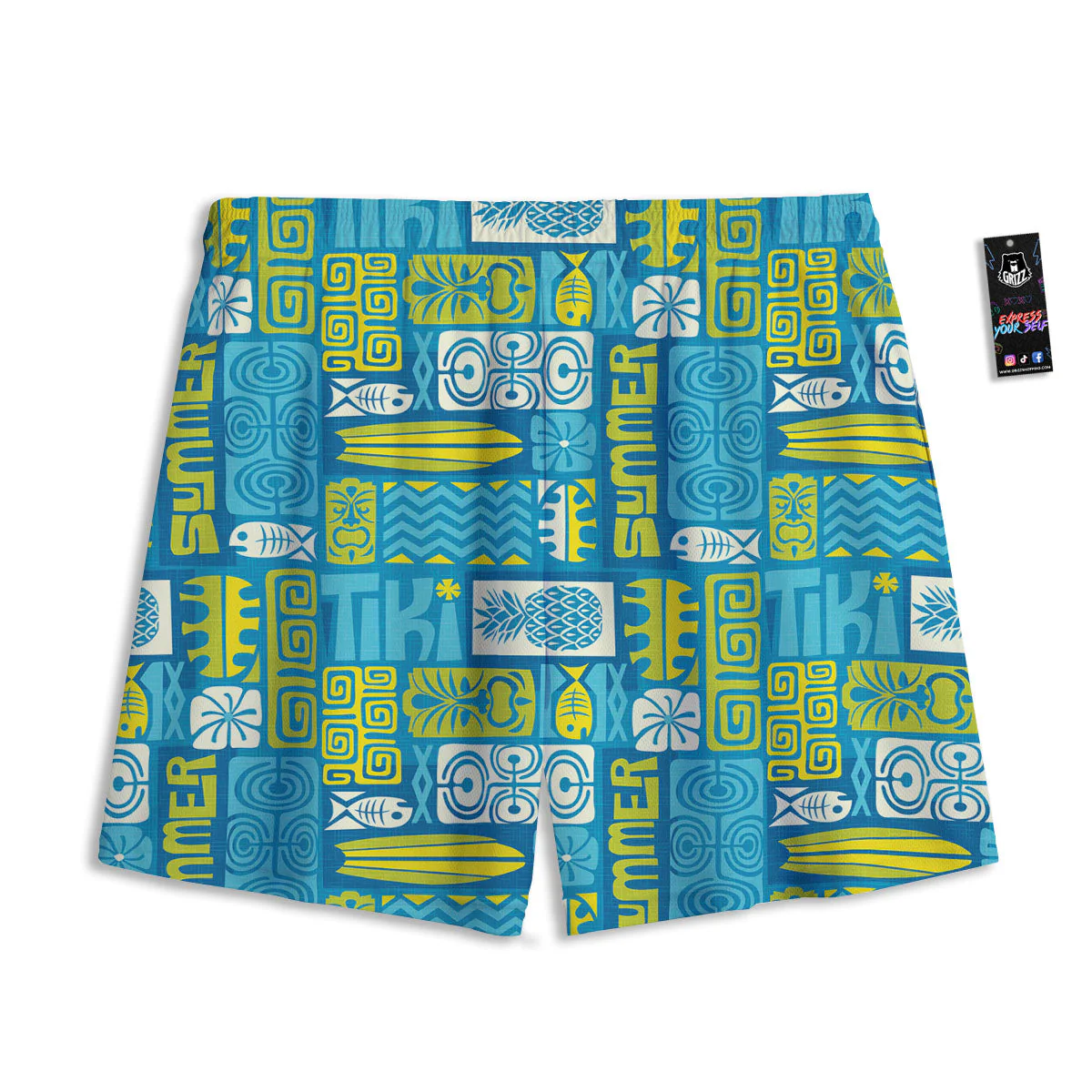 Tribal Hawaii Polynesian Print Mesh Shorts - Image 2