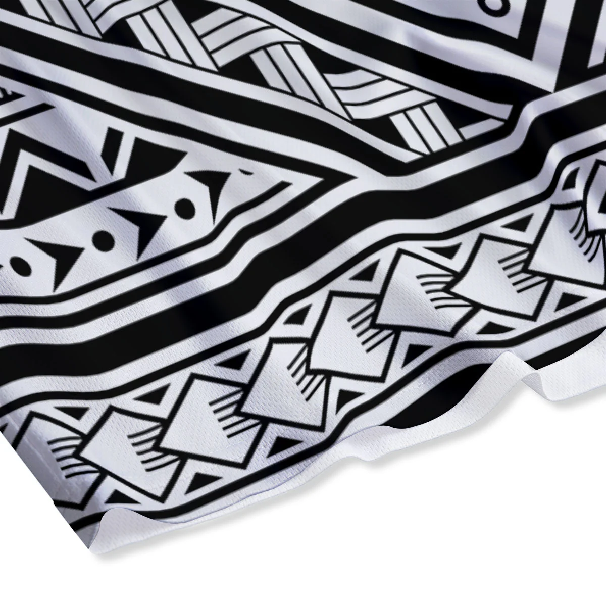 Tribal Maori Polynesian Tattoo Print Mesh Shorts - Image 4