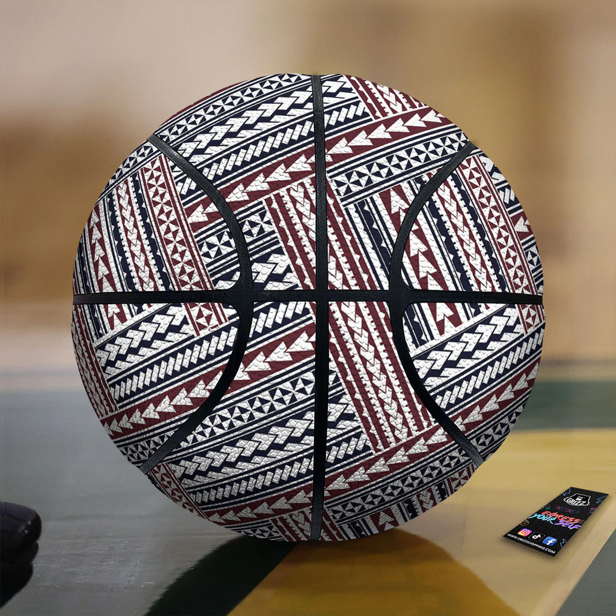 Tribal Maori Print Basketball