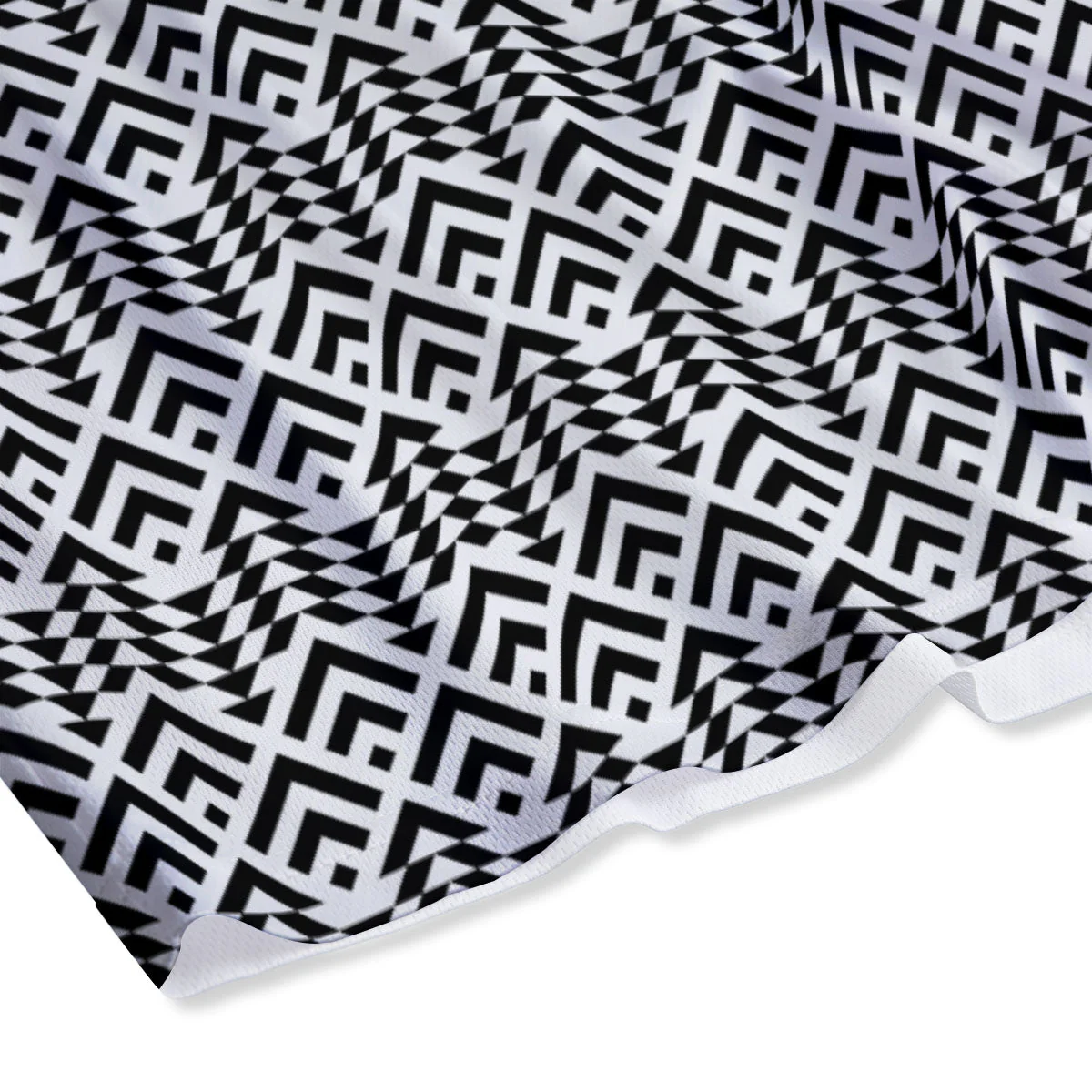 Tribal Maori Print Pattern Mesh Shorts - Image 4