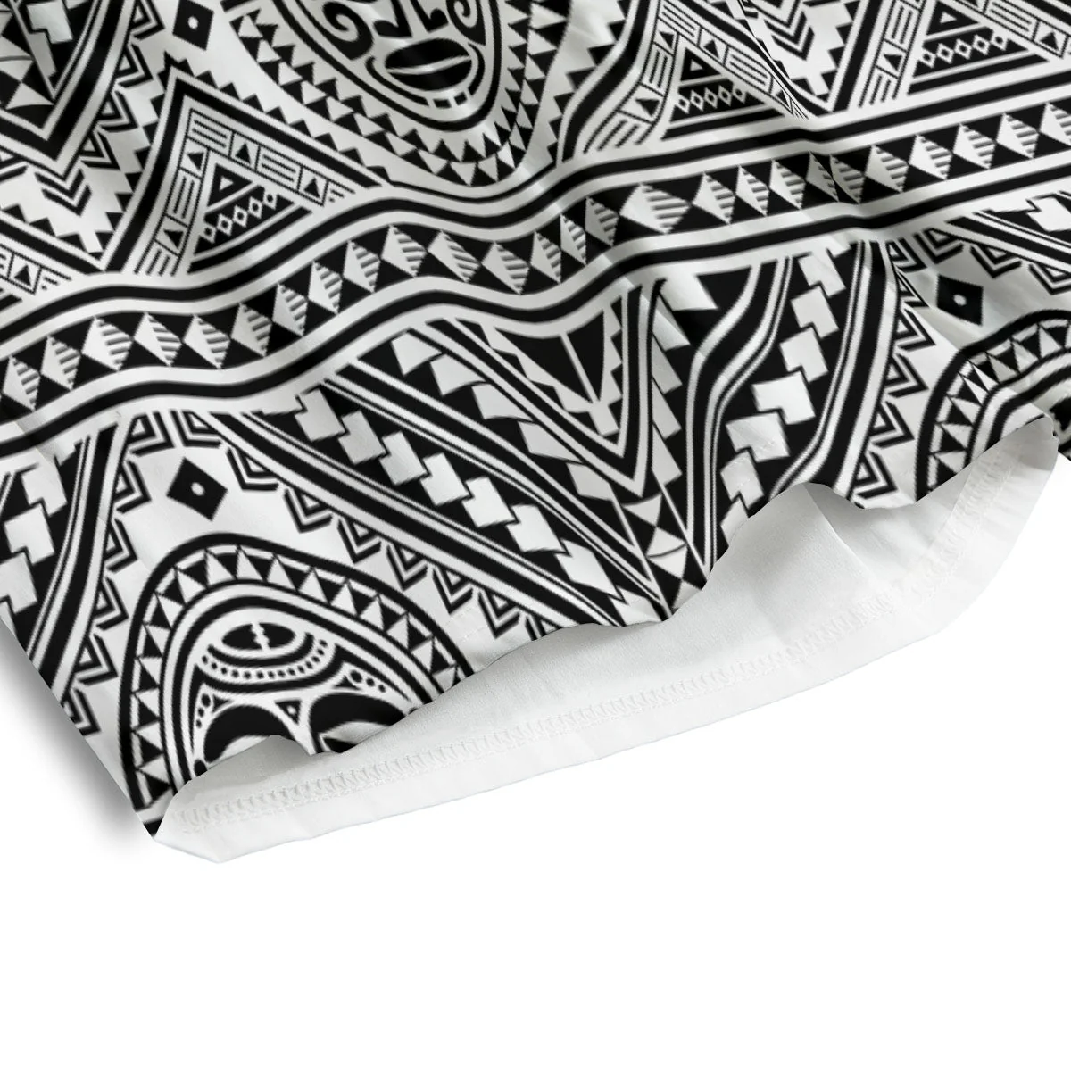 Tribal Tattoo Maori Polynesian Print Men's Athletic Shorts - Image 4