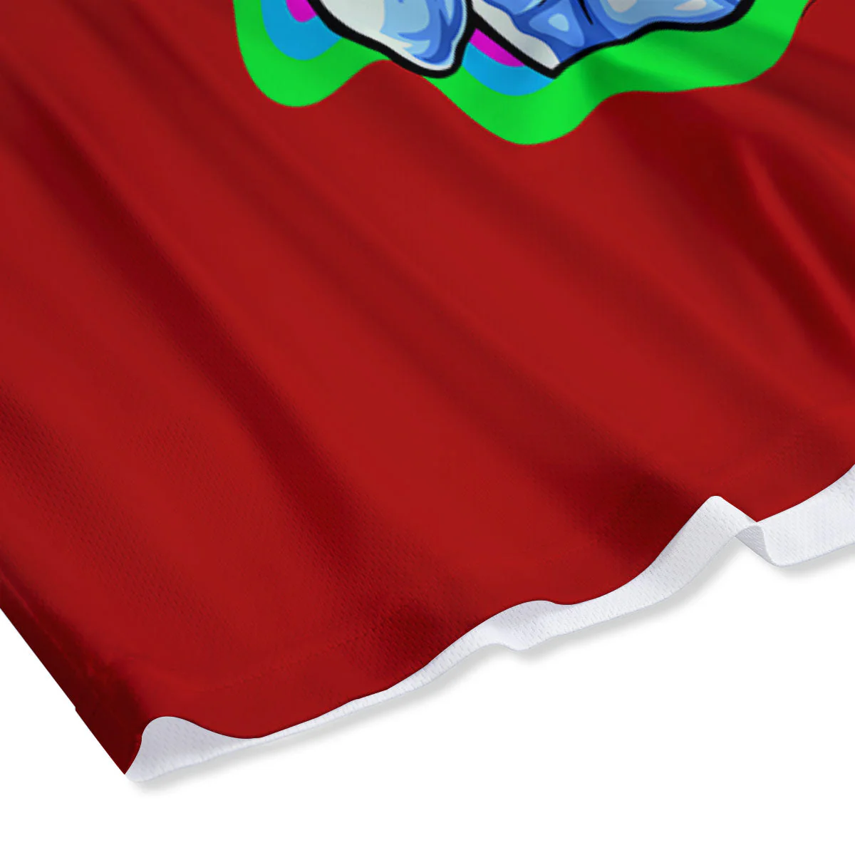 Trippy Alien Crazy Print Mesh Shorts - Image 4