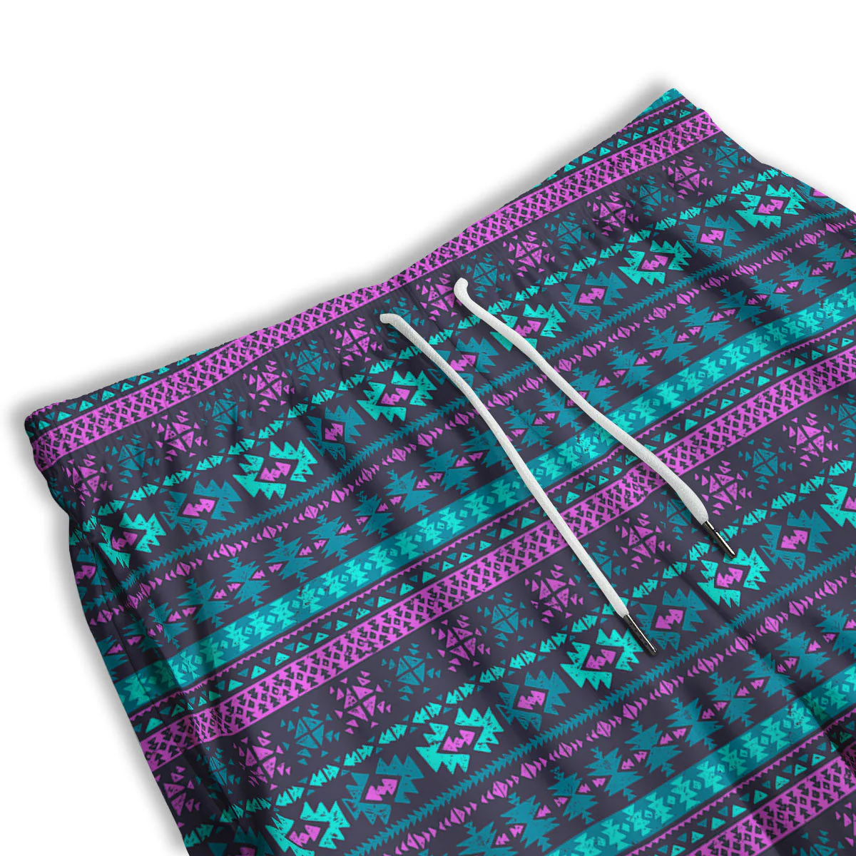 Trippy Ethnic Aztec Print Men's Athletic Shorts - Image 3
