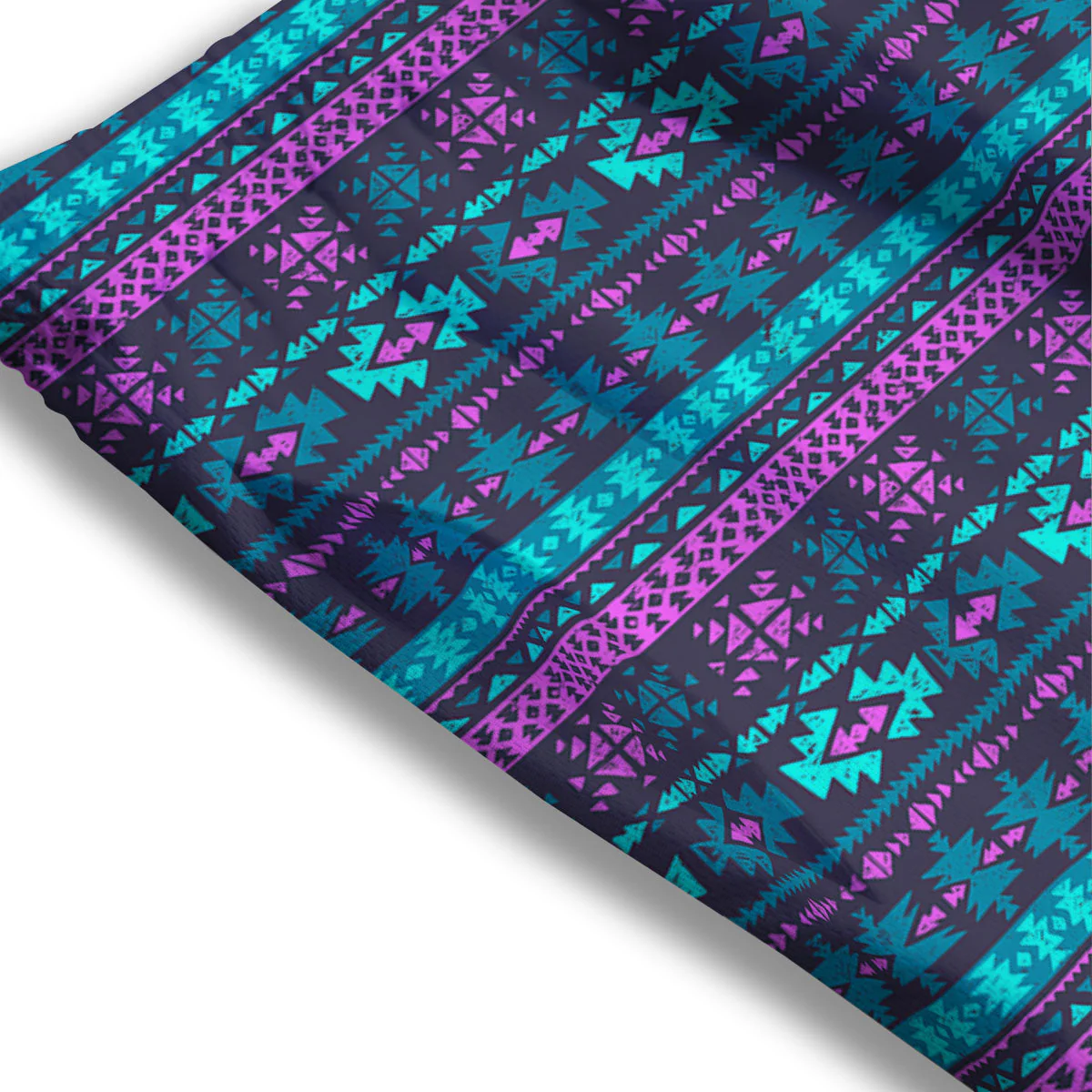Trippy Ethnic Aztec Print Mesh Shorts - Image 3