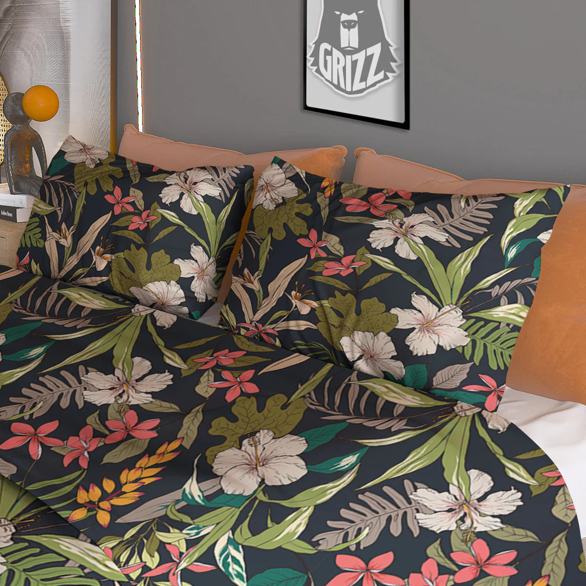 Tropical Hawaiian Aloha Print Pattern Duvet Cover Bedding Set - Image 3