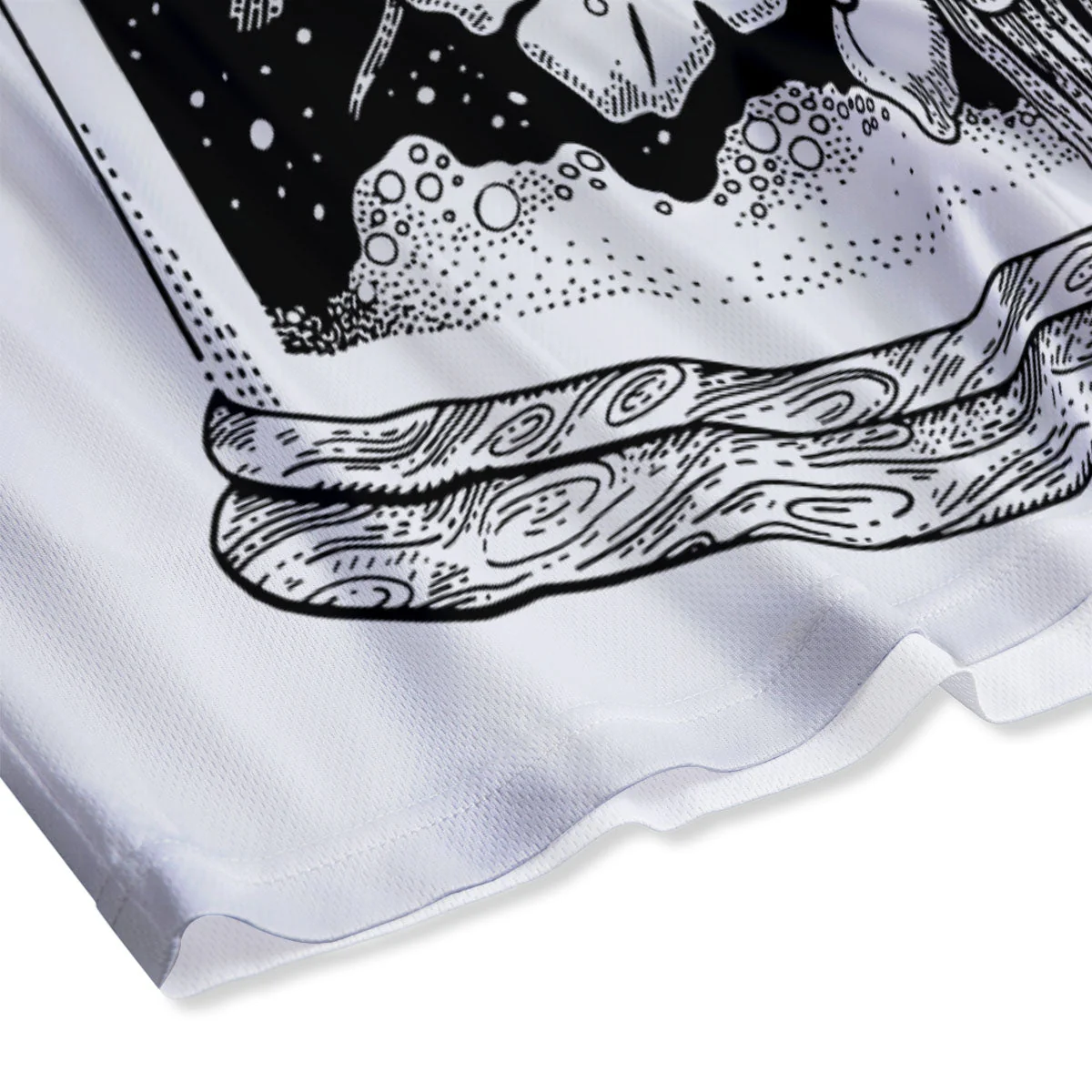 Turtle Sea Zentangle Print Mesh Shorts - Image 4
