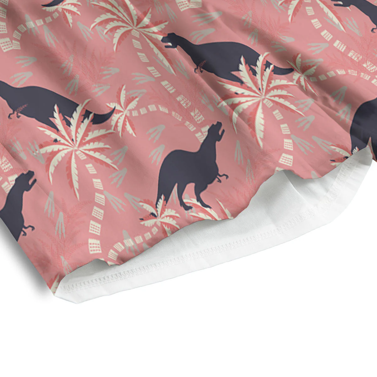 Tyrannosaurus Fossil Print Pattern Men's Athletic Shorts - Image 4