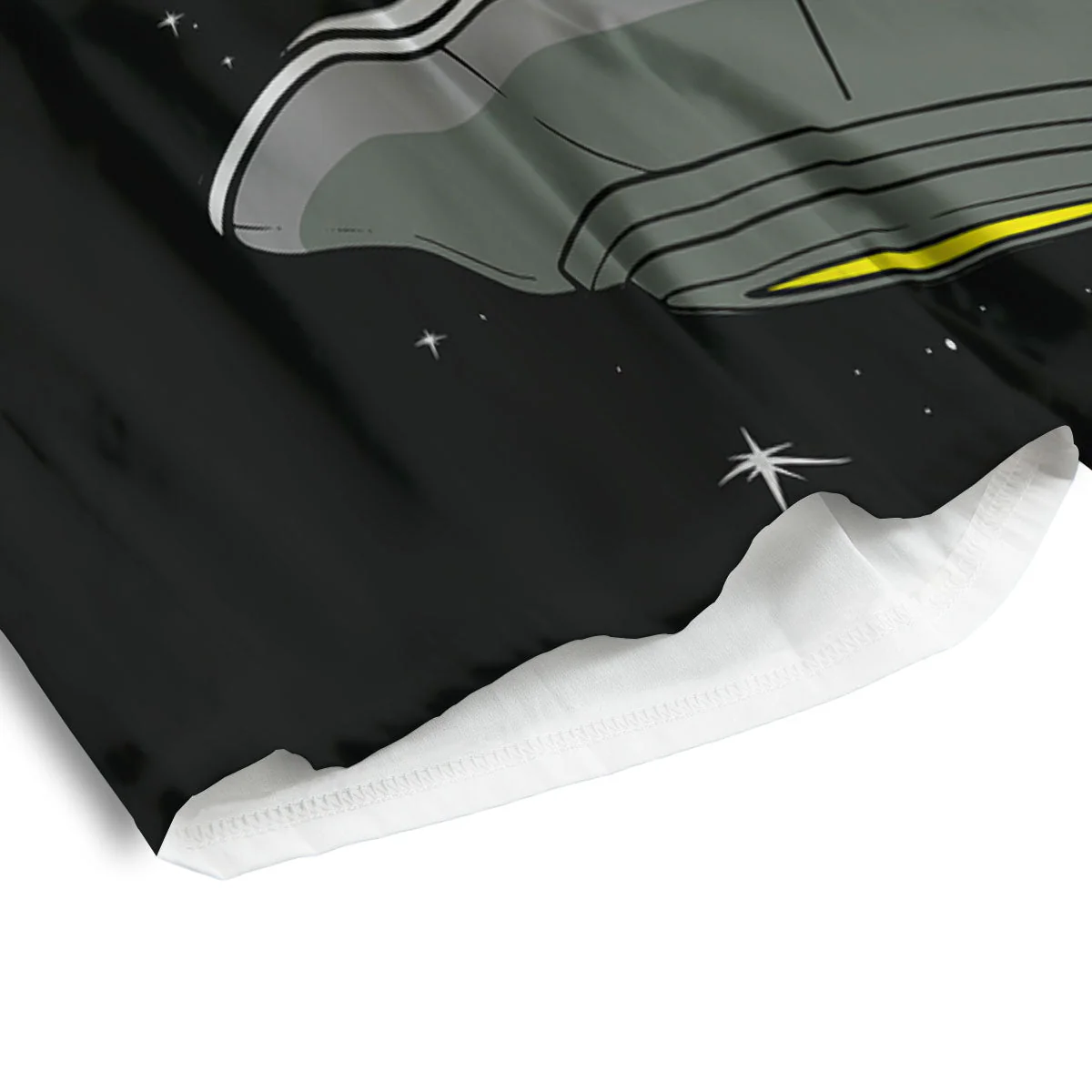 UFO Space Green Alien Print Men's Athletic Shorts - Image 4