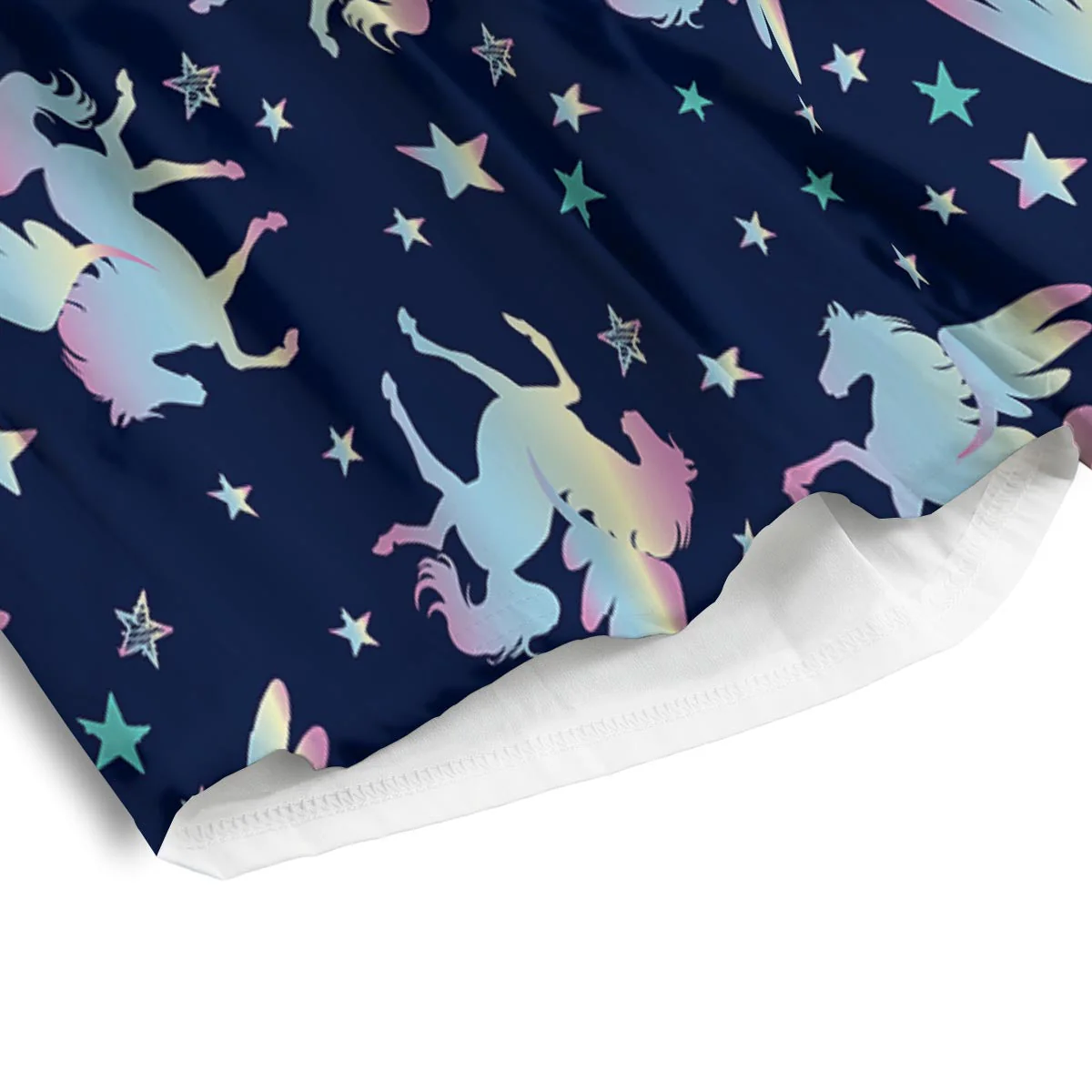 Unicorn Star Fairy Print Pattern Men's Athletic Shorts - Image 4