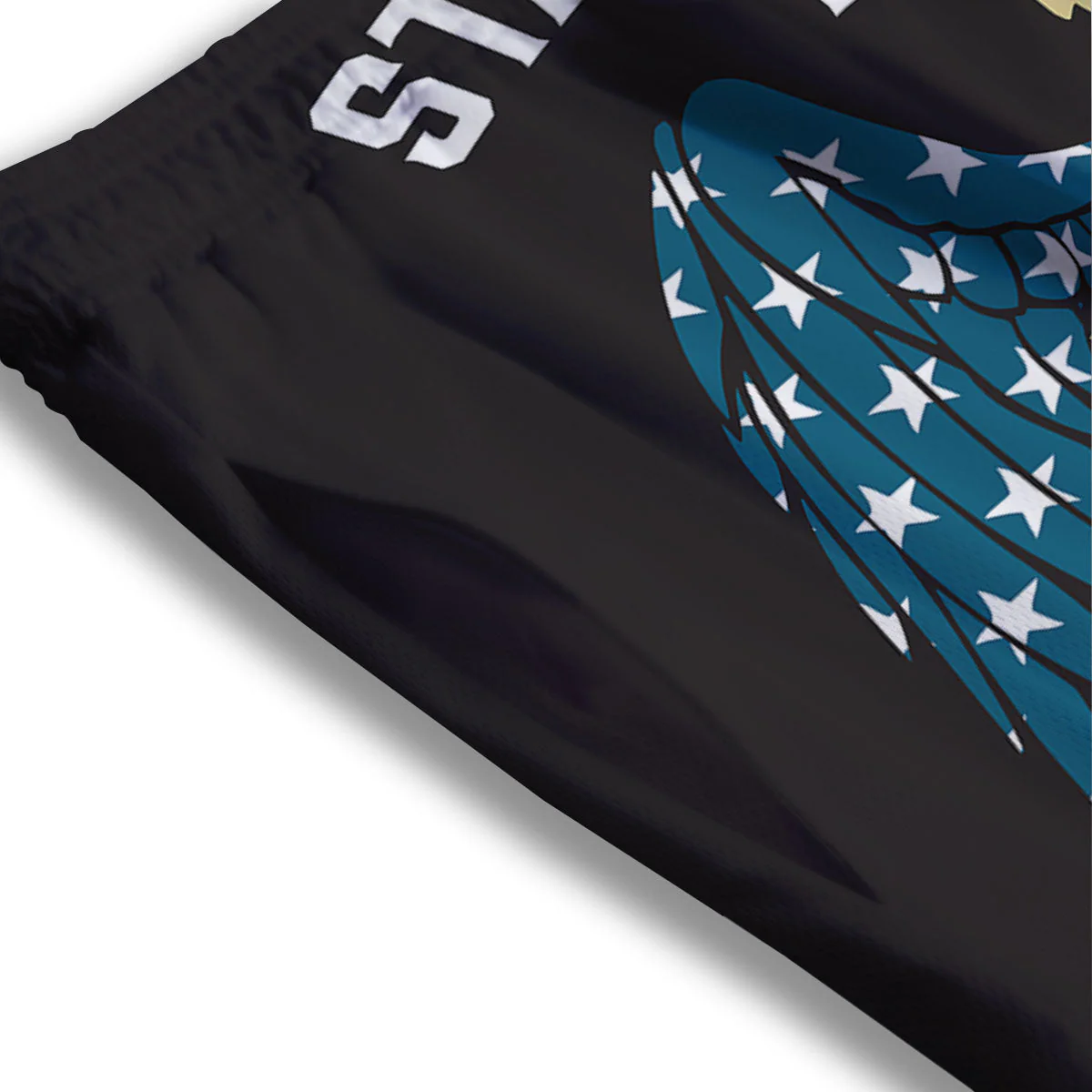 United We Stand American Flag Print Mesh Shorts - Image 3