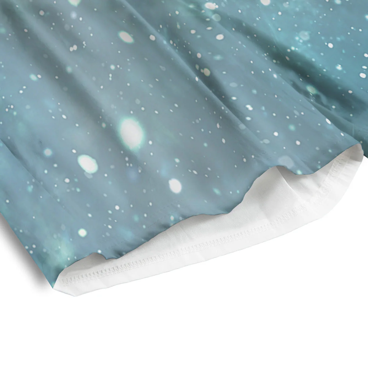 Universe Galaxy Space Blue Sky Print Men's Athletic Shorts - Image 4