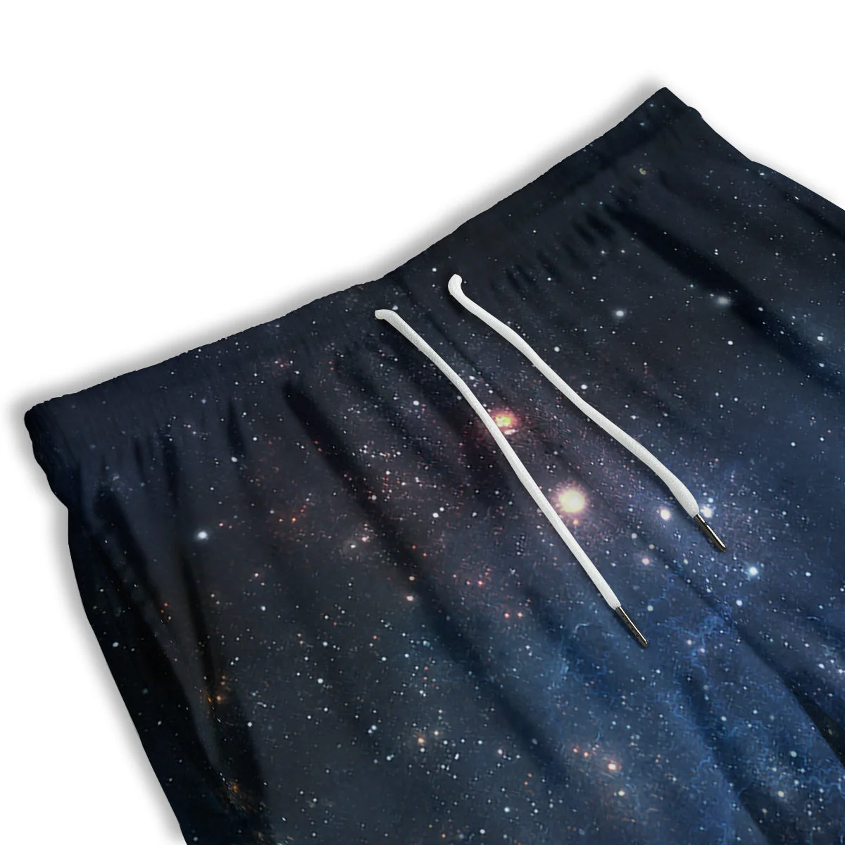 Universe Galaxy Space Dark Nebula Print Men's Athletic Shorts - Image 3