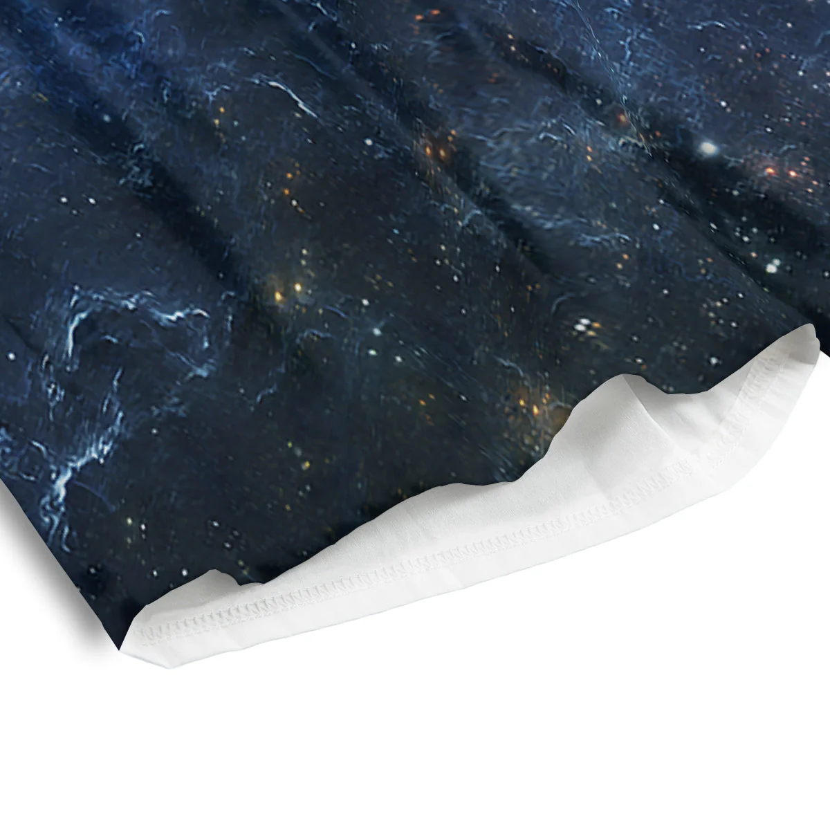 Universe Galaxy Space Dark Nebula Print Men's Athletic Shorts - Image 4