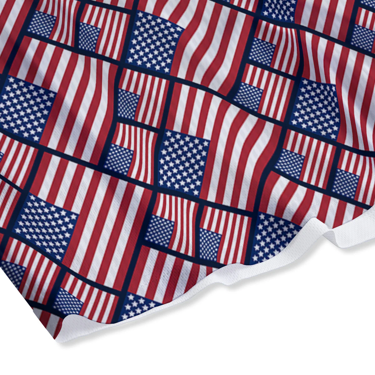 USA Flag Independence Day Print Pattern Mesh Shorts - Image 4