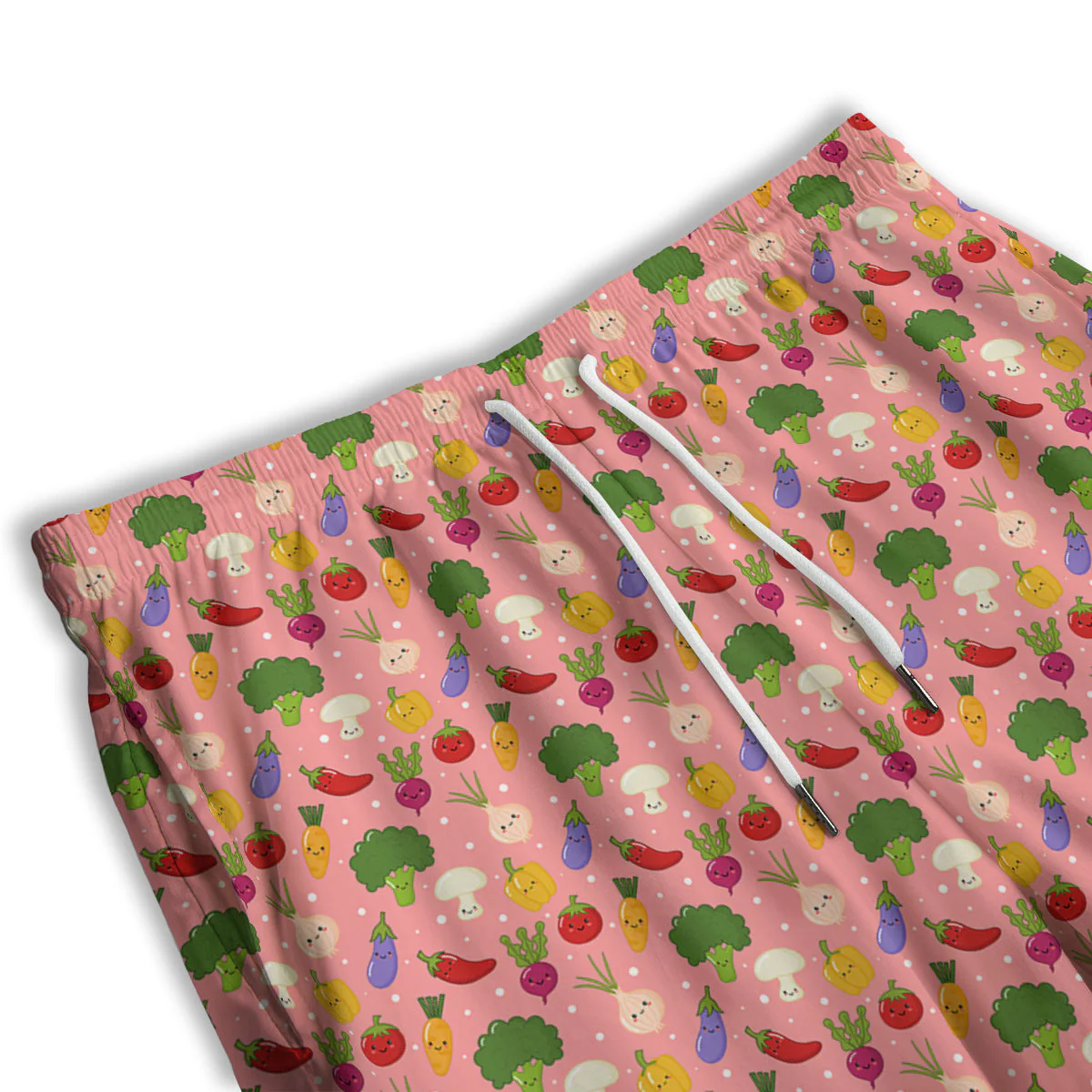 Vegan Cute Print Pattern Men's Athletic Shorts - Image 3