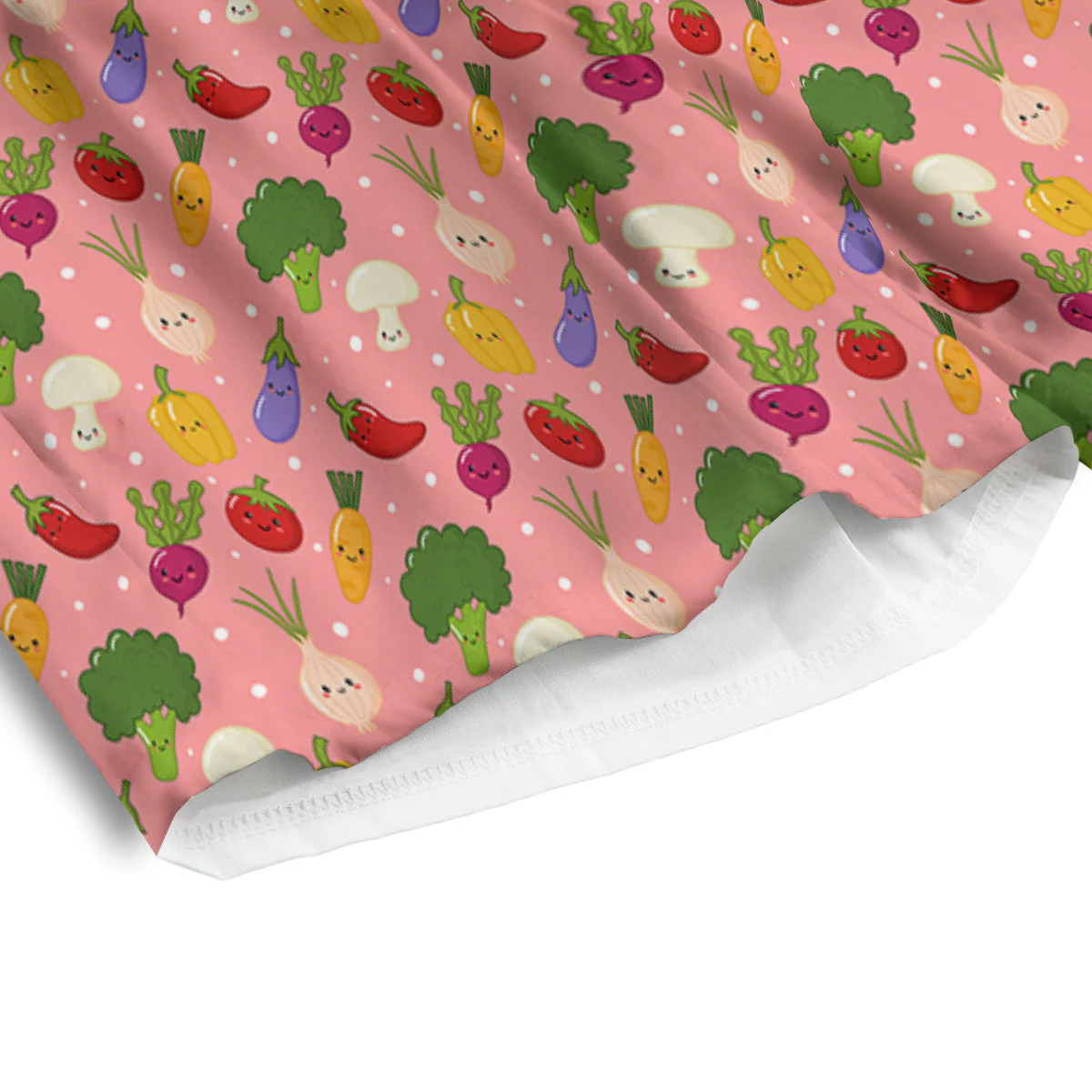 Vegan Cute Print Pattern Men's Athletic Shorts - Image 4