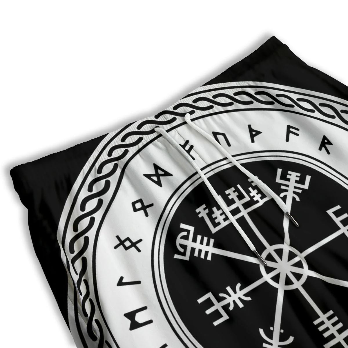 Vegvisir Viking Print Men's Athletic Shorts - Image 3