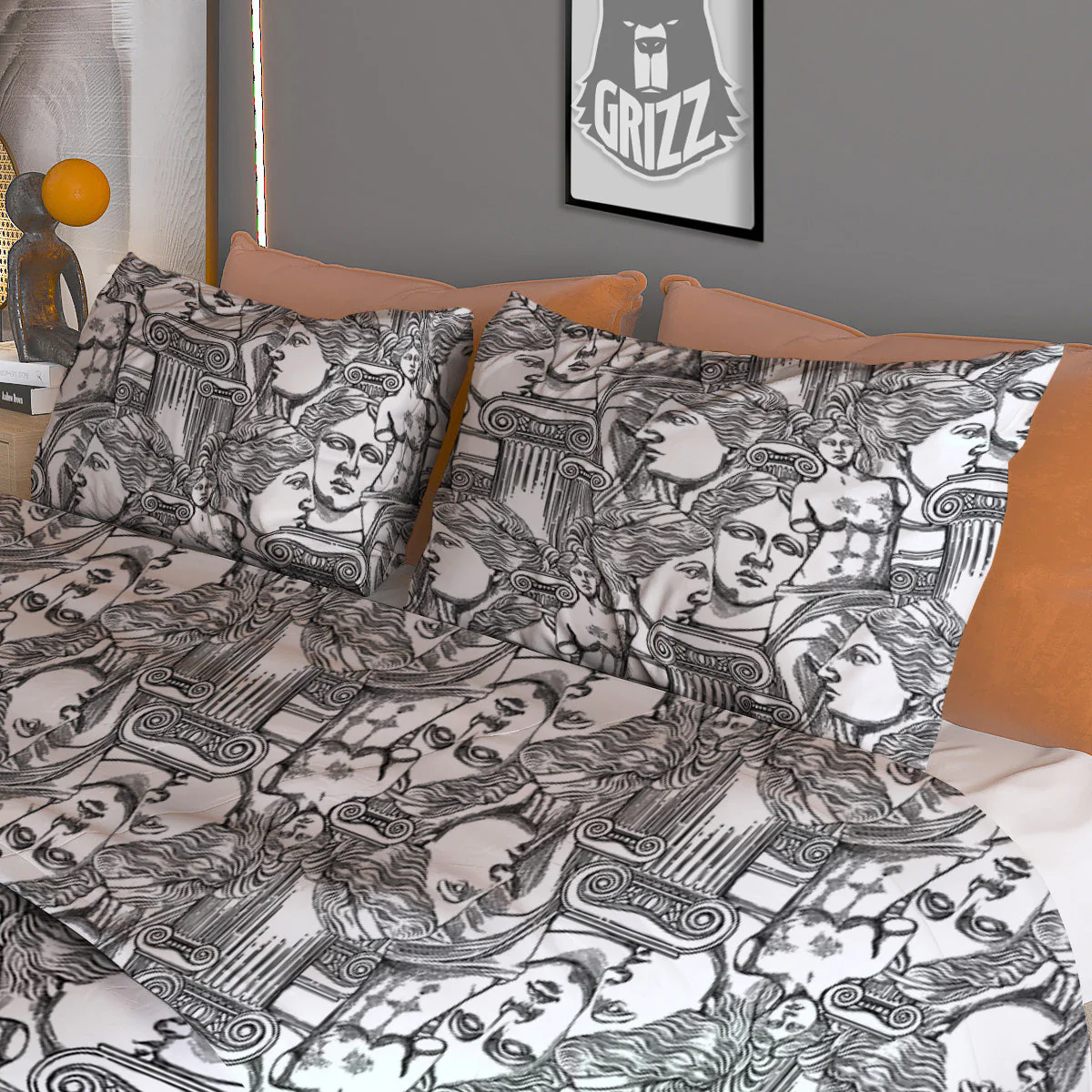 Venus Milos Print Pattern Duvet Cover Bedding Set - Image 3