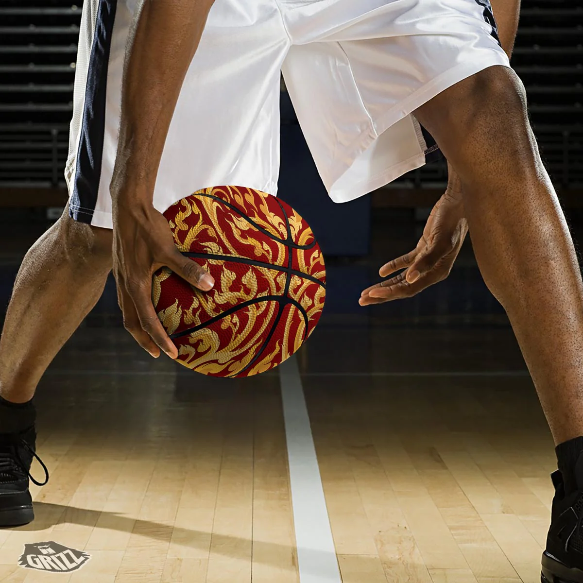 Vines Thai Winding Print Basketball - Image 3