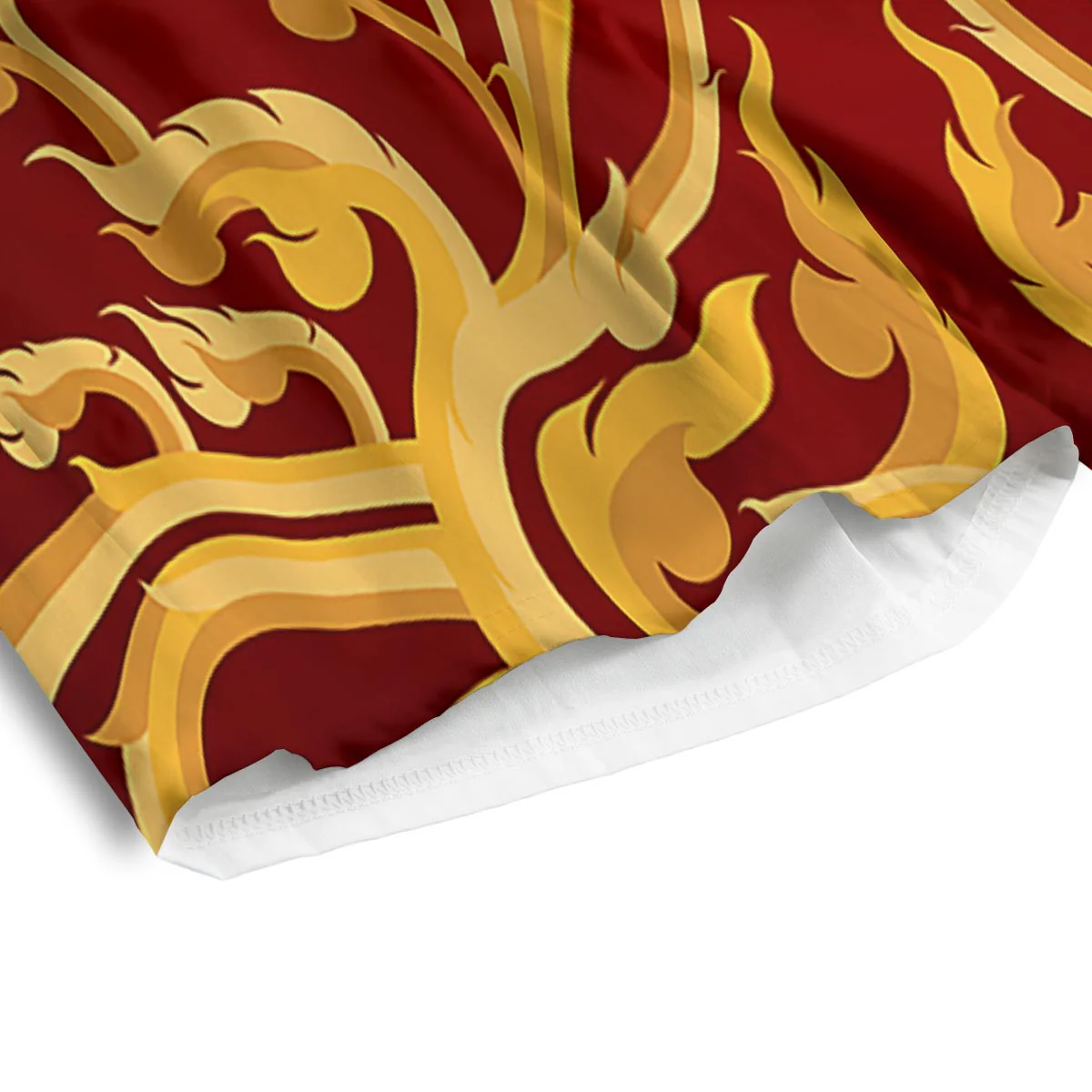 Vines Thai Winding Print Men's Athletic Shorts - Image 4