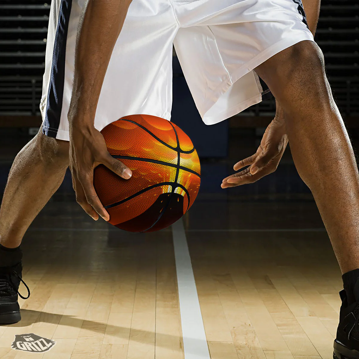 Volcano Erupt Print Basketball - Image 3