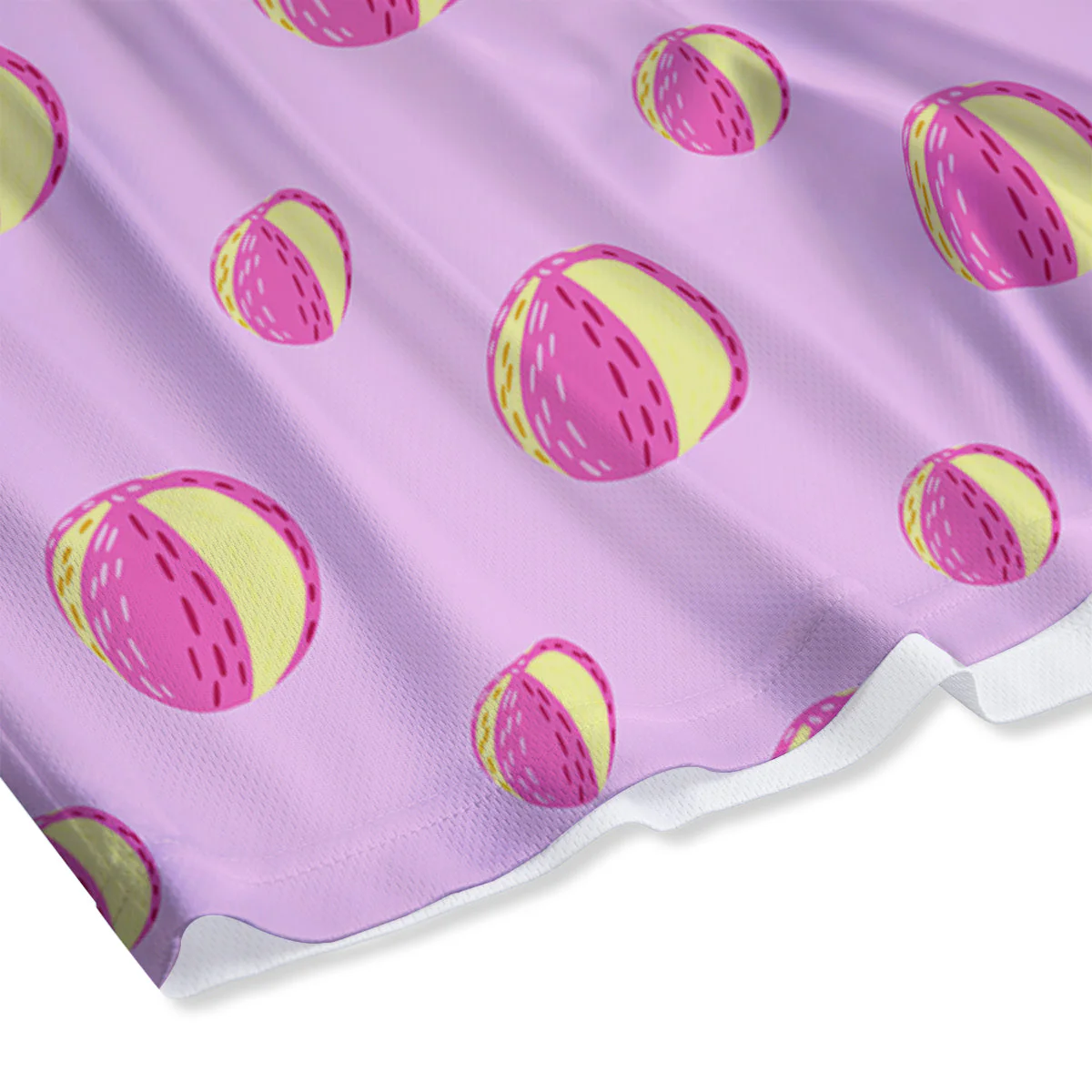 Volleyball Pastel Print Pattern Mesh Shorts - Image 4