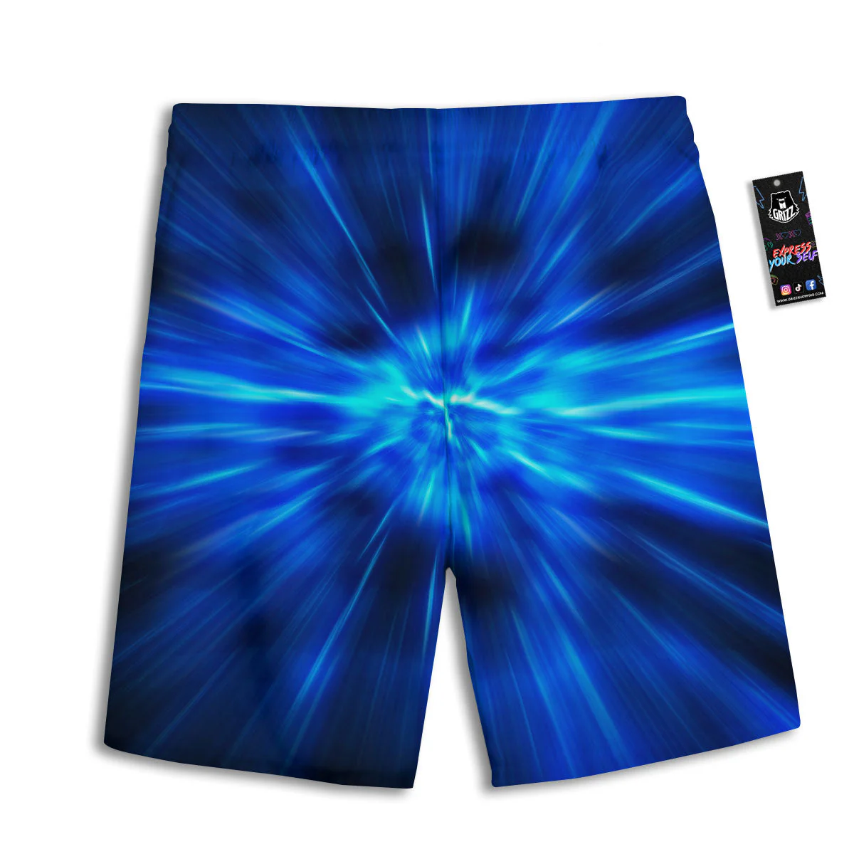 Vortex Lightspeed Print Men's Athletic Shorts - Image 2