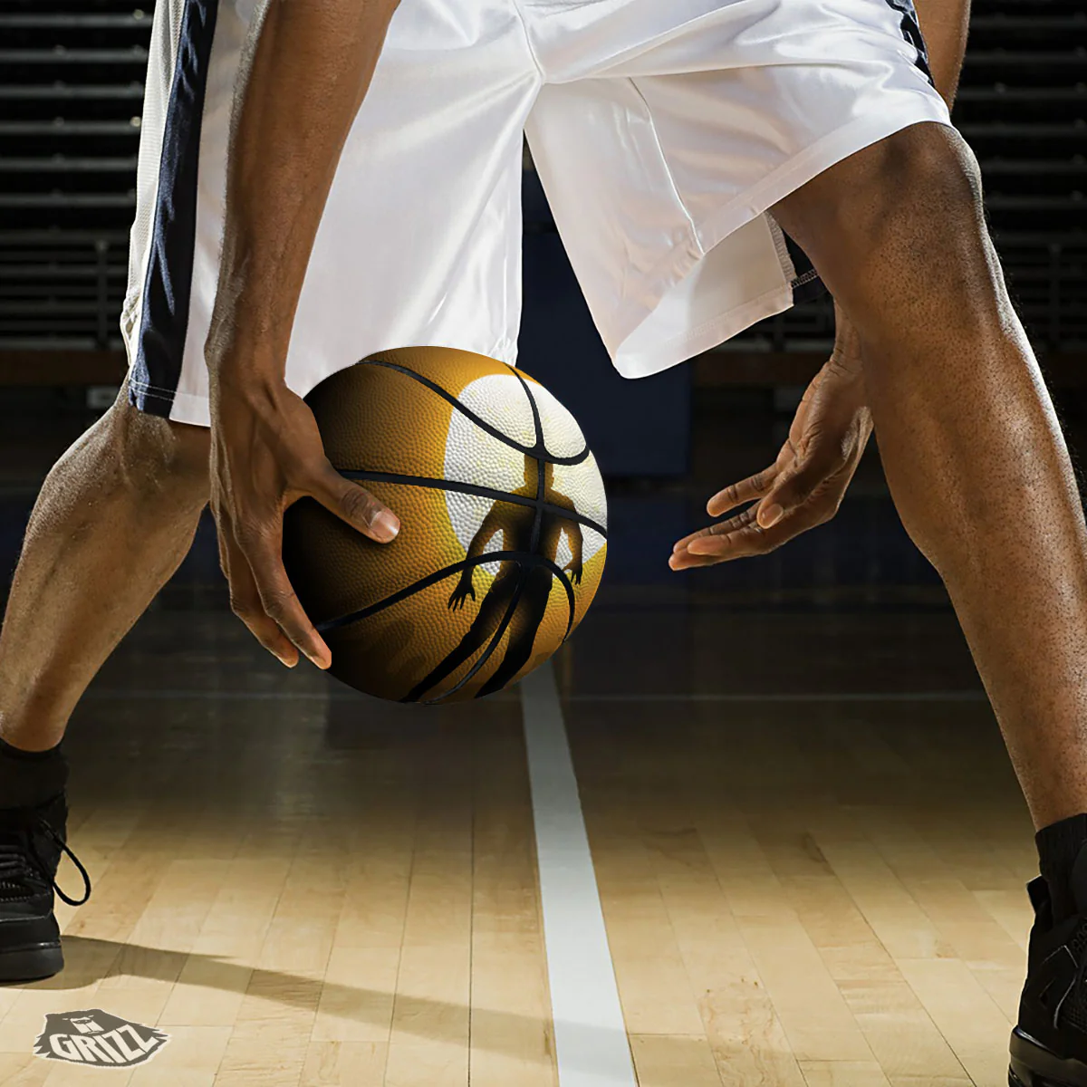 Walking Zombie Halloween Print Basketball - Image 3
