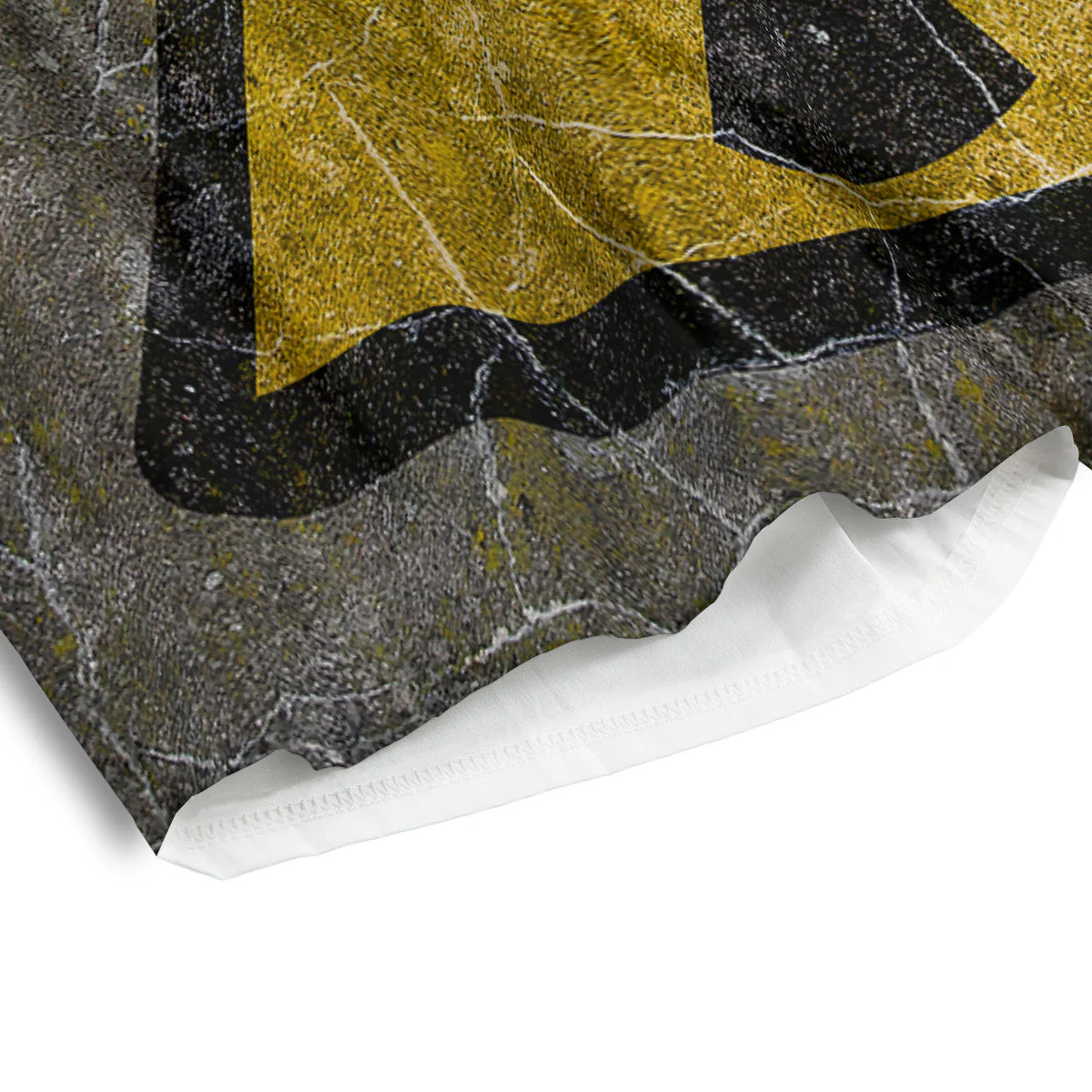 Warning Nuclear Symbol Print Men's Athletic Shorts - Image 4