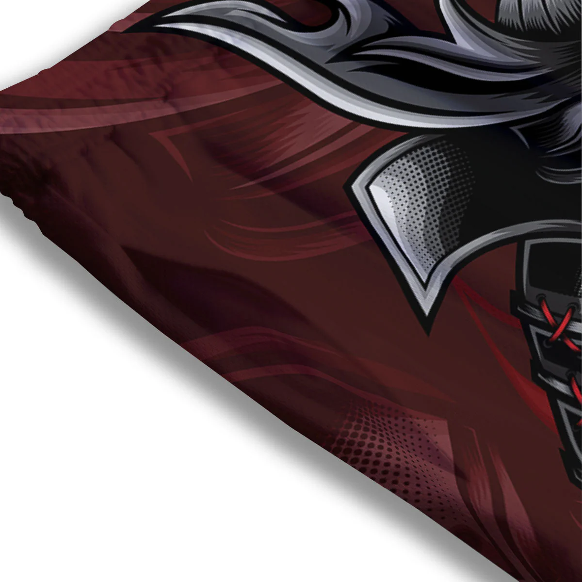 Warrior Mask Japanese Print Mesh Shorts - Image 3