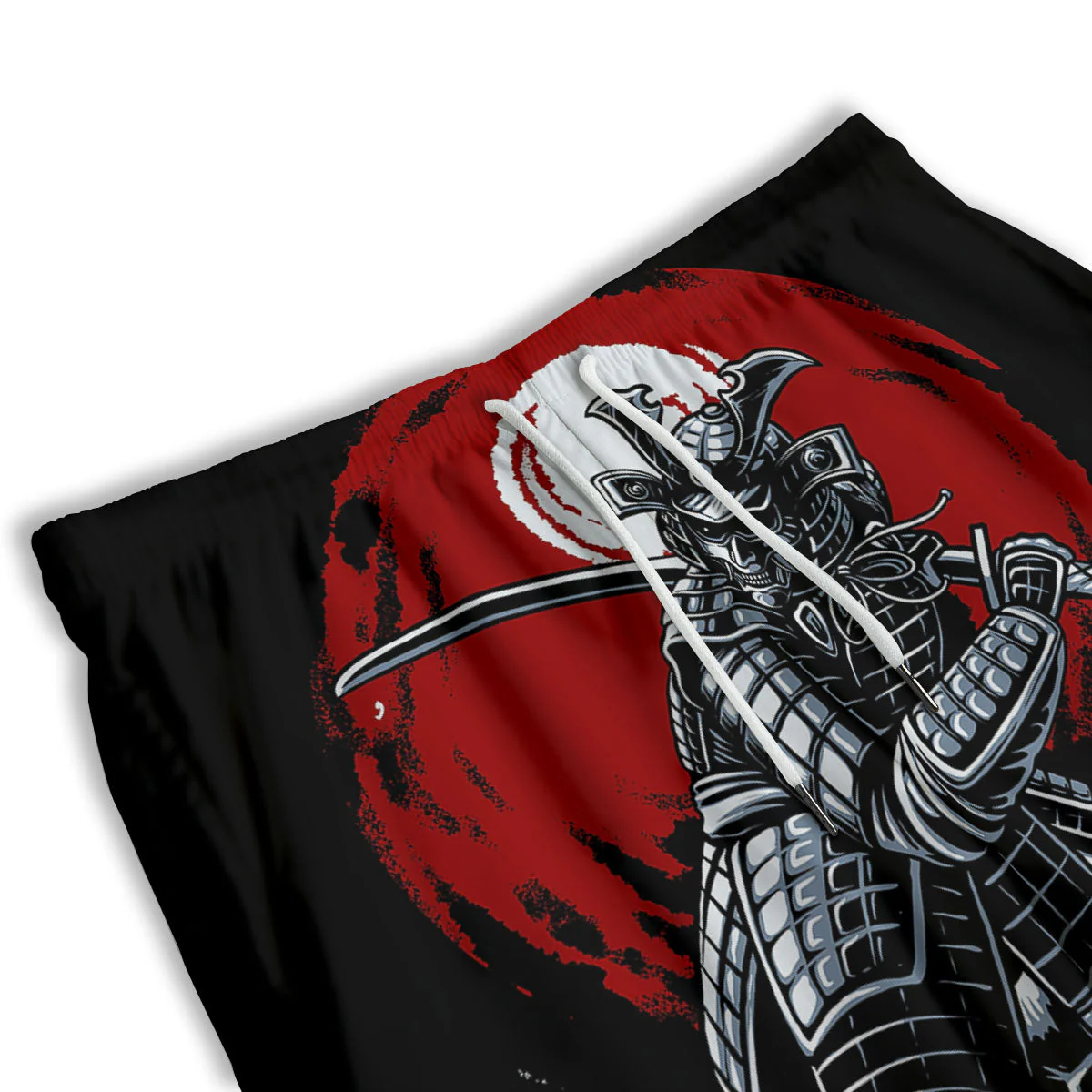 Warrior Samurai Dark Print Men's Athletic Shorts - Image 3