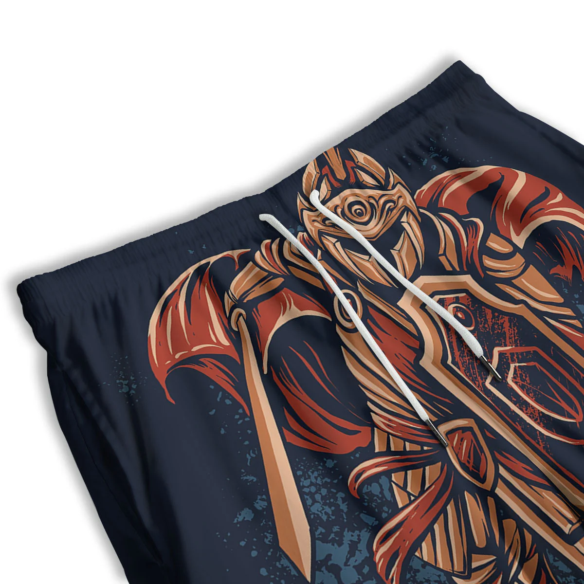 Warrior Spartan Print Men's Athletic Shorts - Image 3