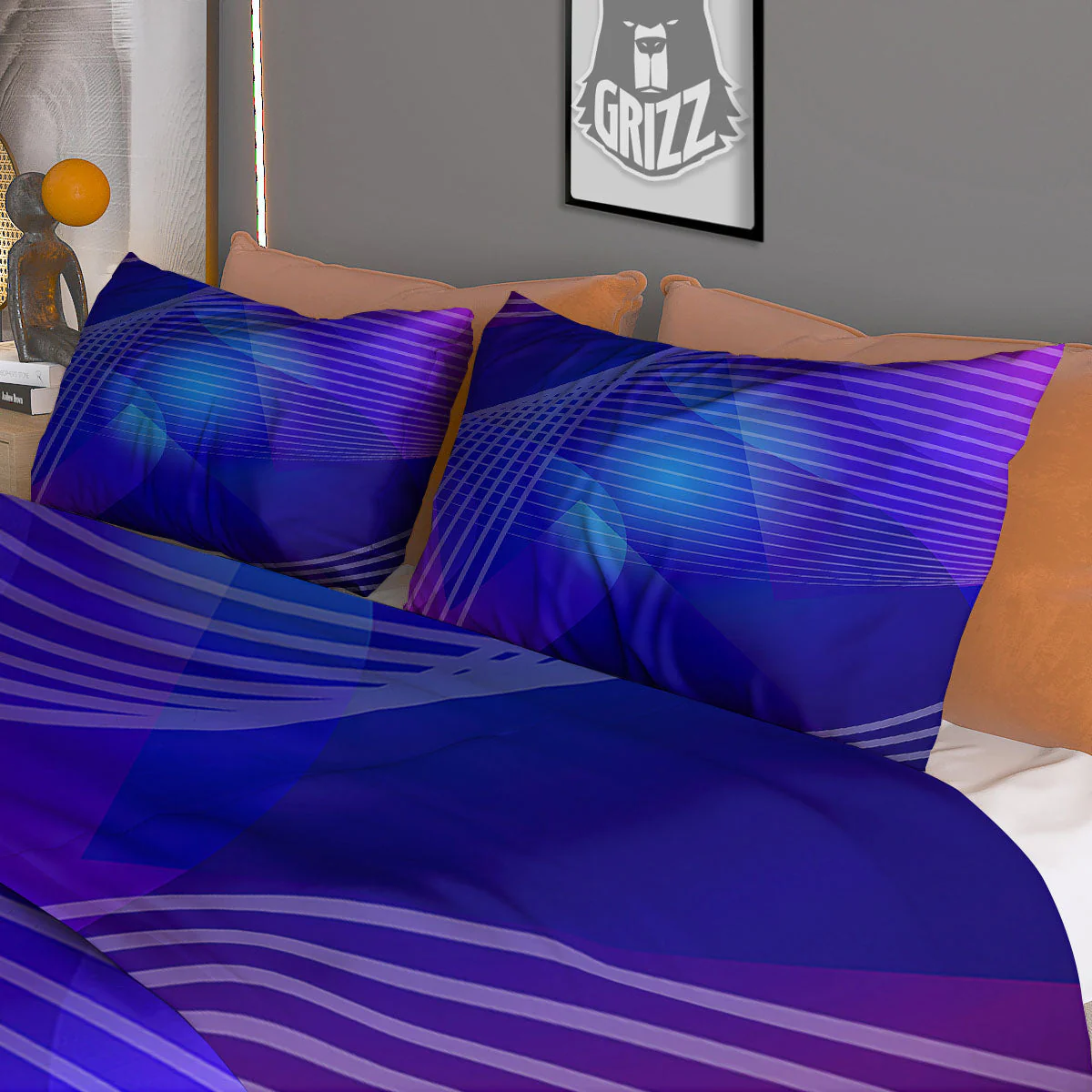 Wave EDM Print Duvet Cover Bedding Set - Image 3