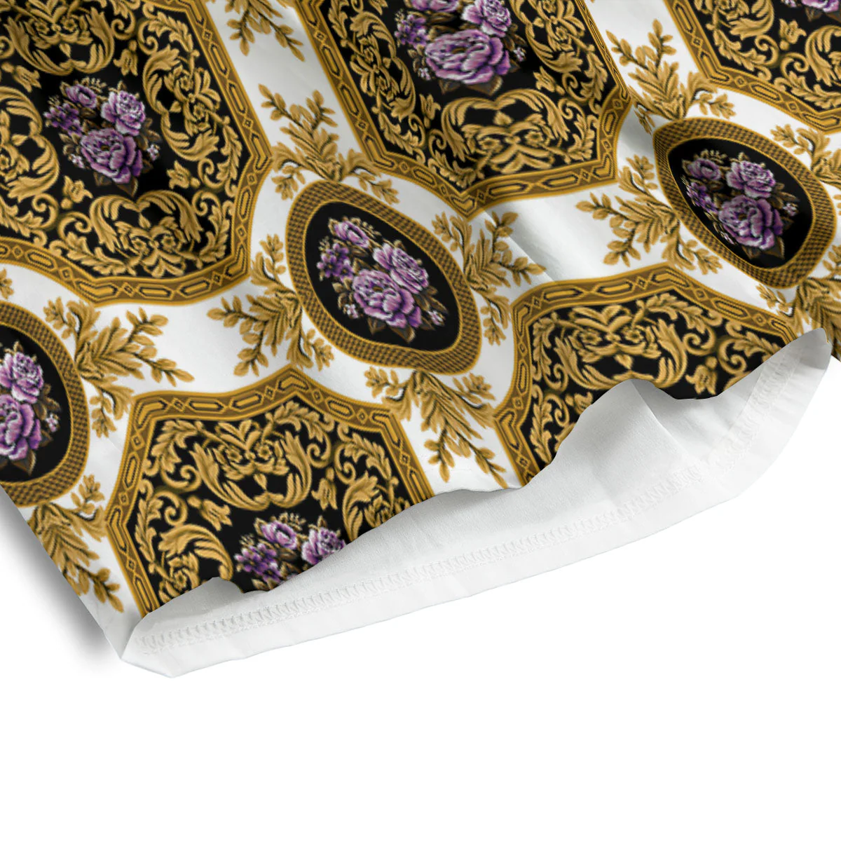 Western Damask Ornamental Print Men's Athletic Shorts - Image 4