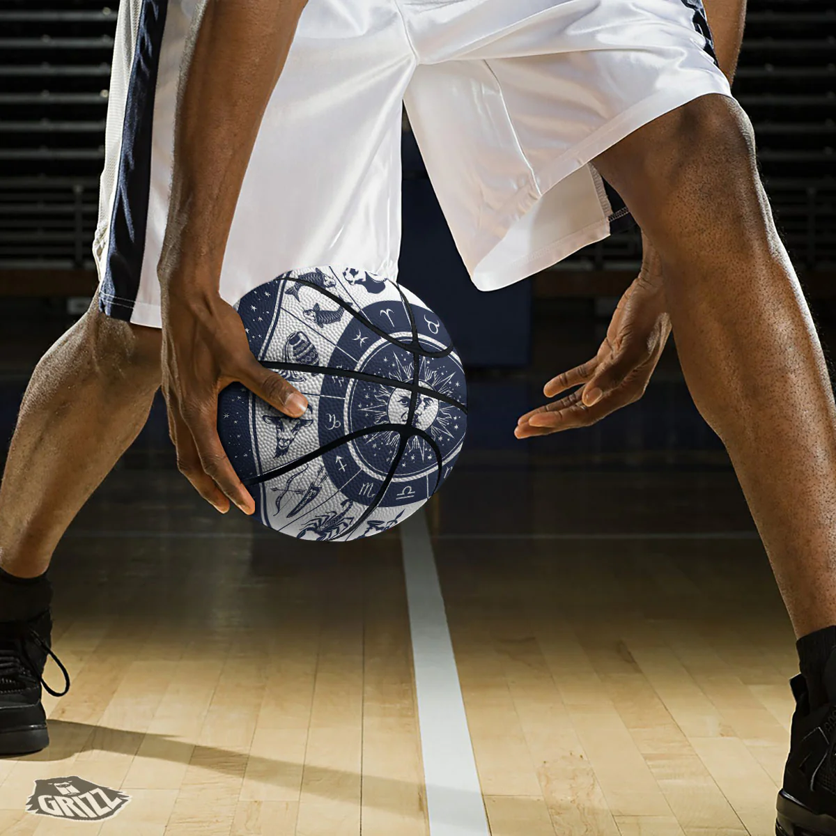 Wheel Zodiac Signs Print Basketball - Image 3