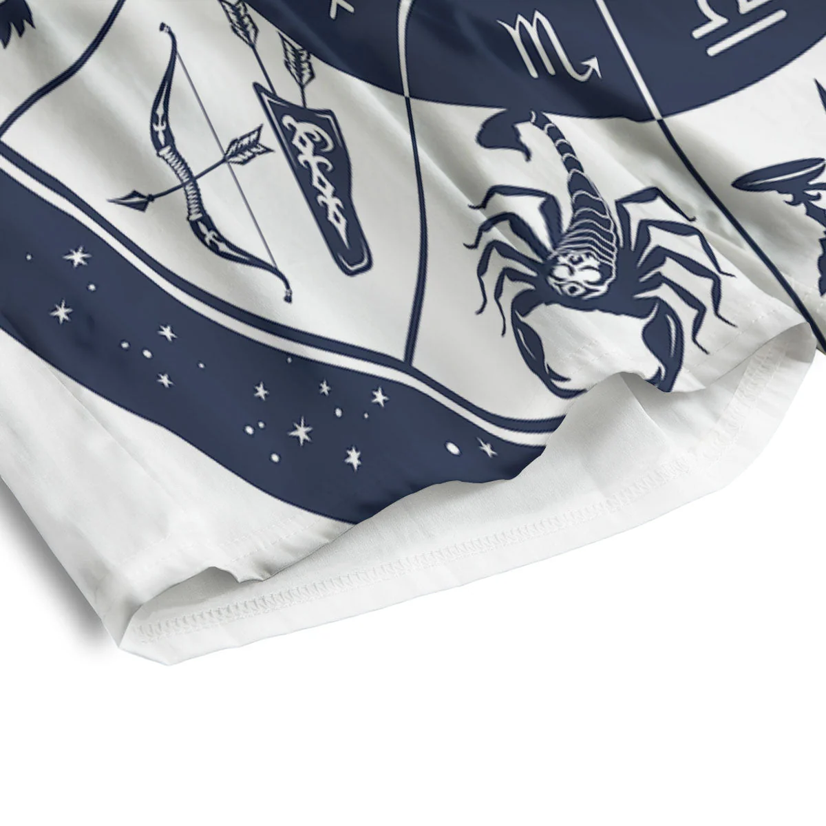 Wheel Zodiac Signs Print Men's Athletic Shorts - Image 4